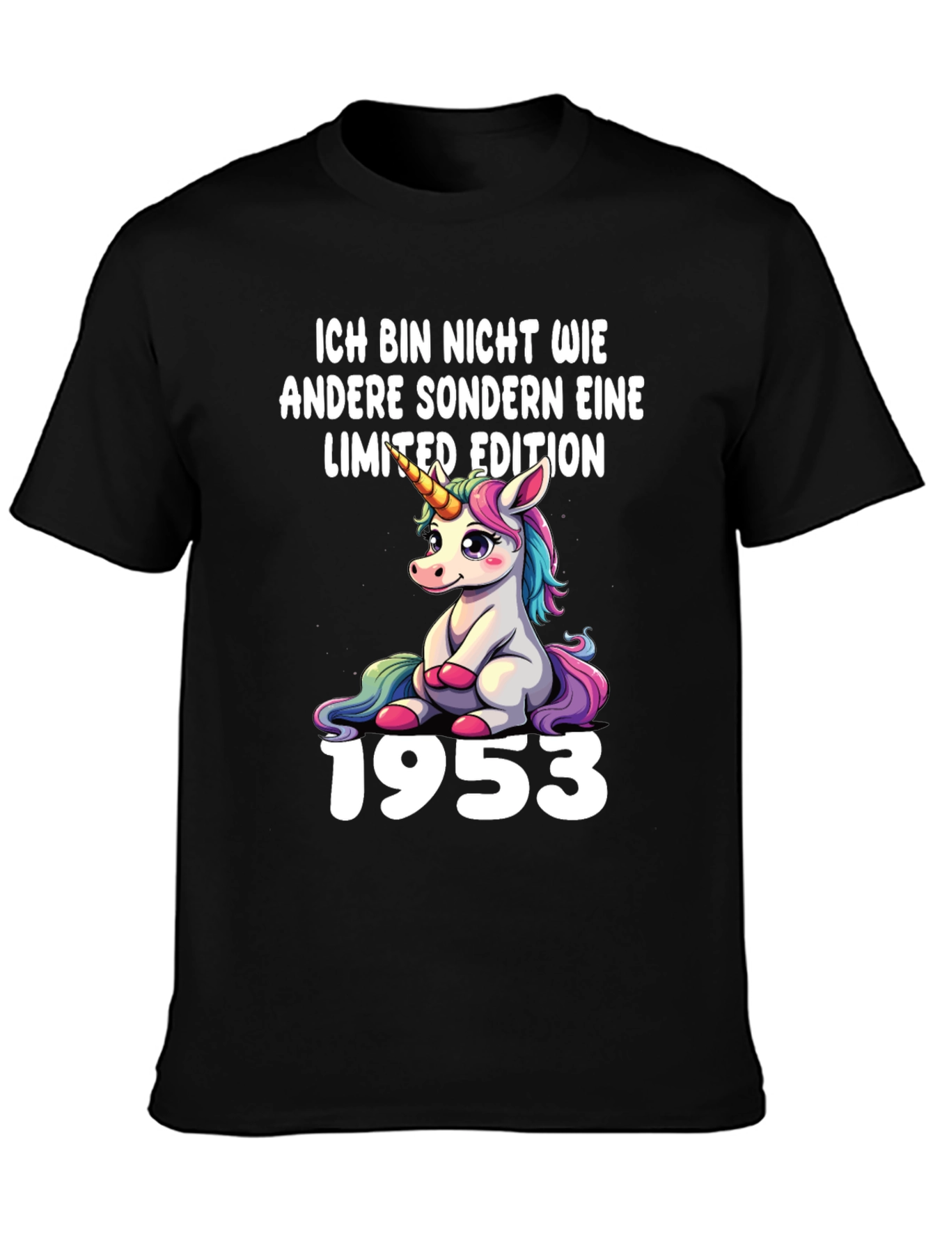 Limited Edition Unicorn 1953 Black T-Shirt