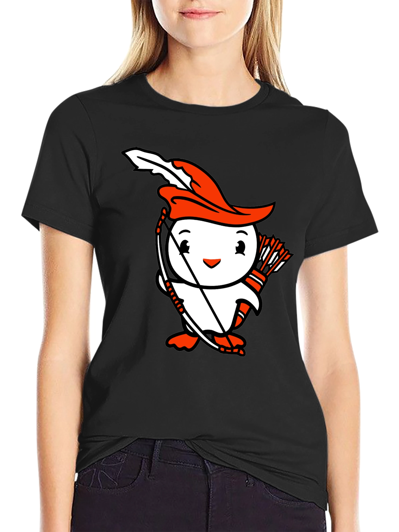 Penguin Archer Graphic T-Shirt - Black