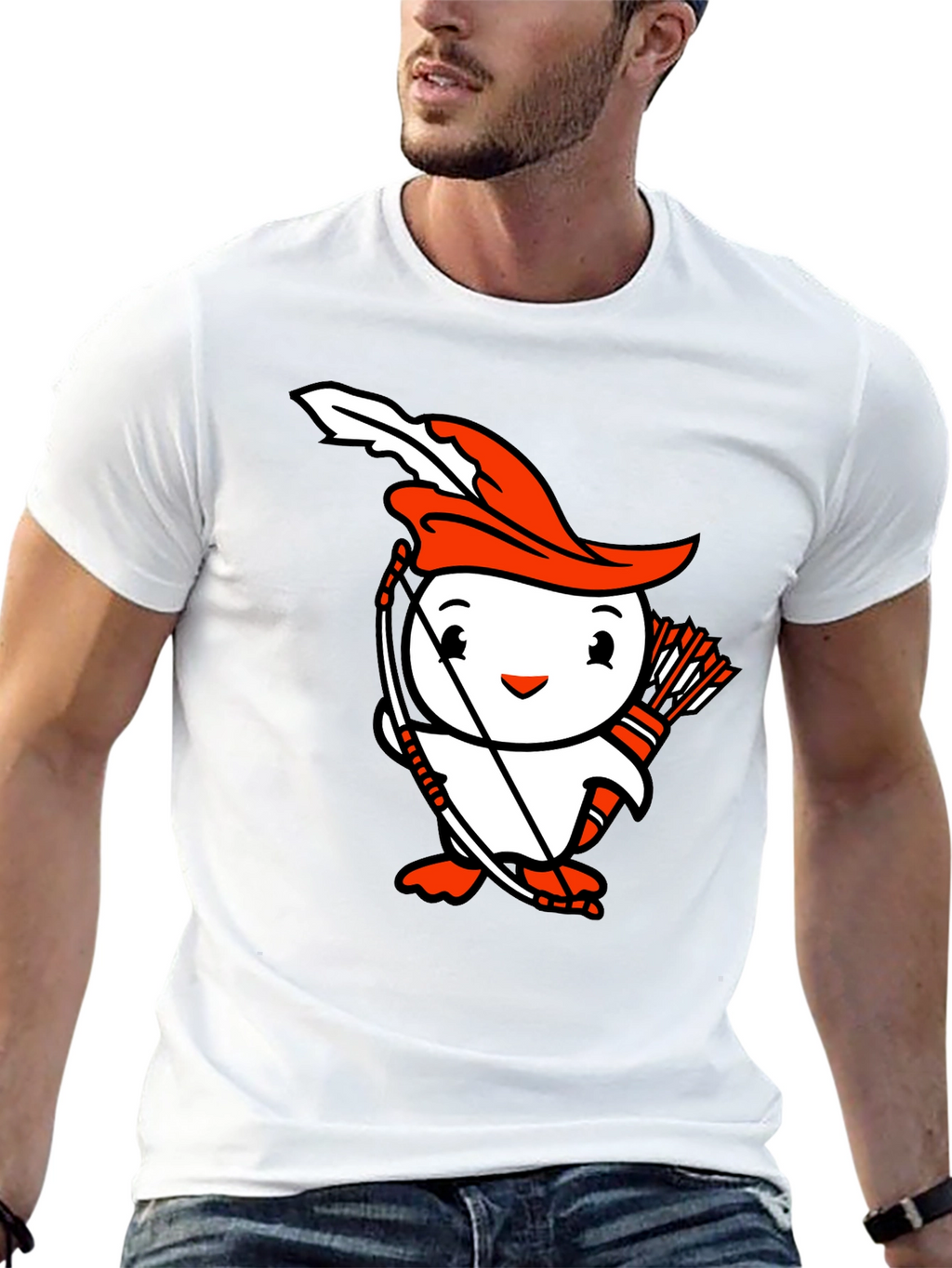 Penguin Archer Graphic T-Shirt - Black