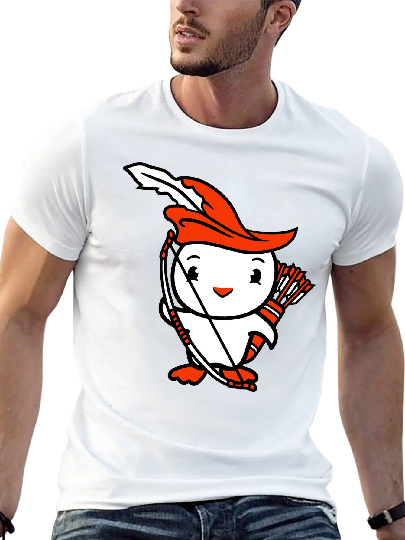 Penguin Archer Graphic T-Shirt - Black