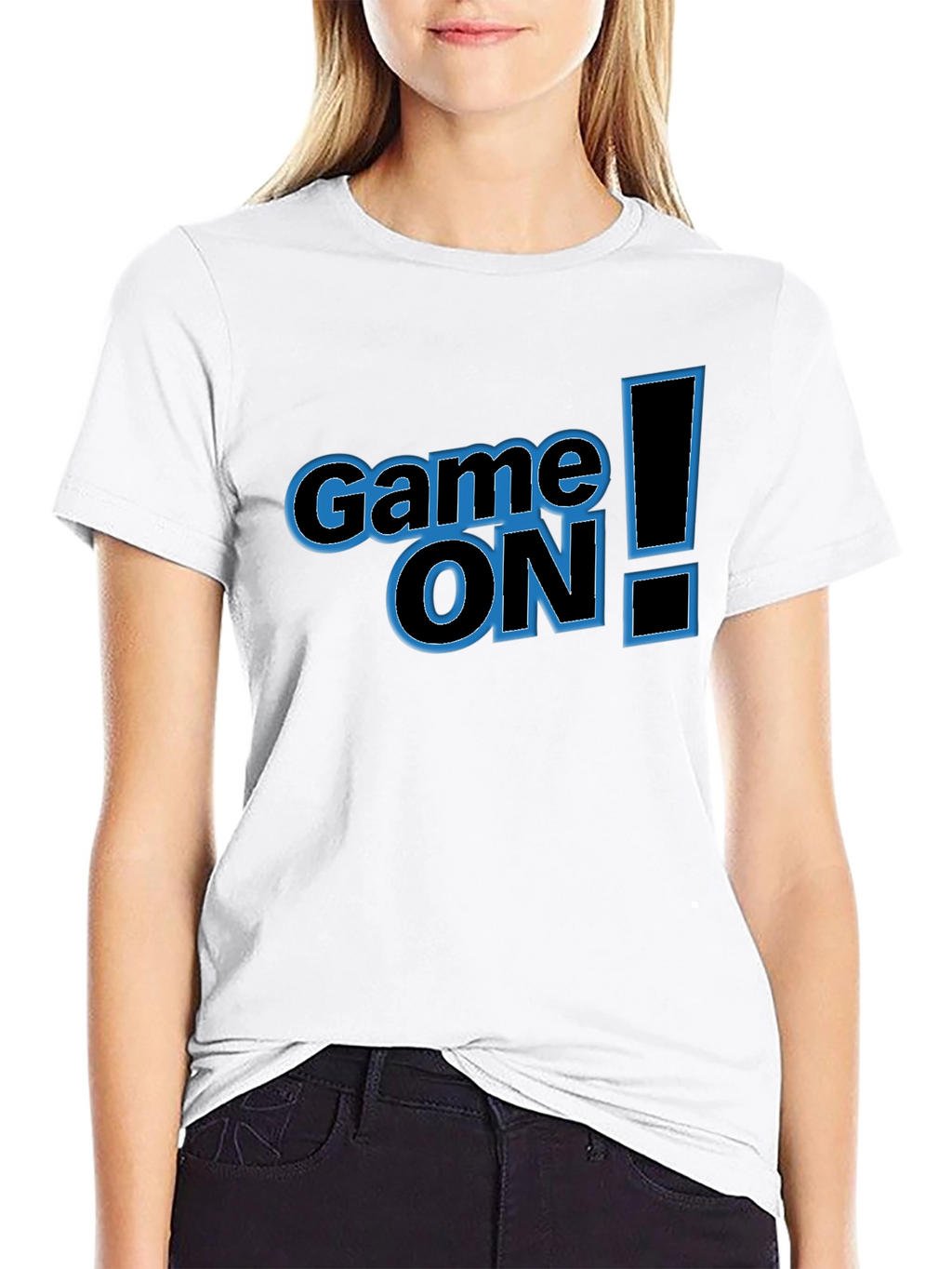 Game On! Graphic Print Mens Black T-Shirt