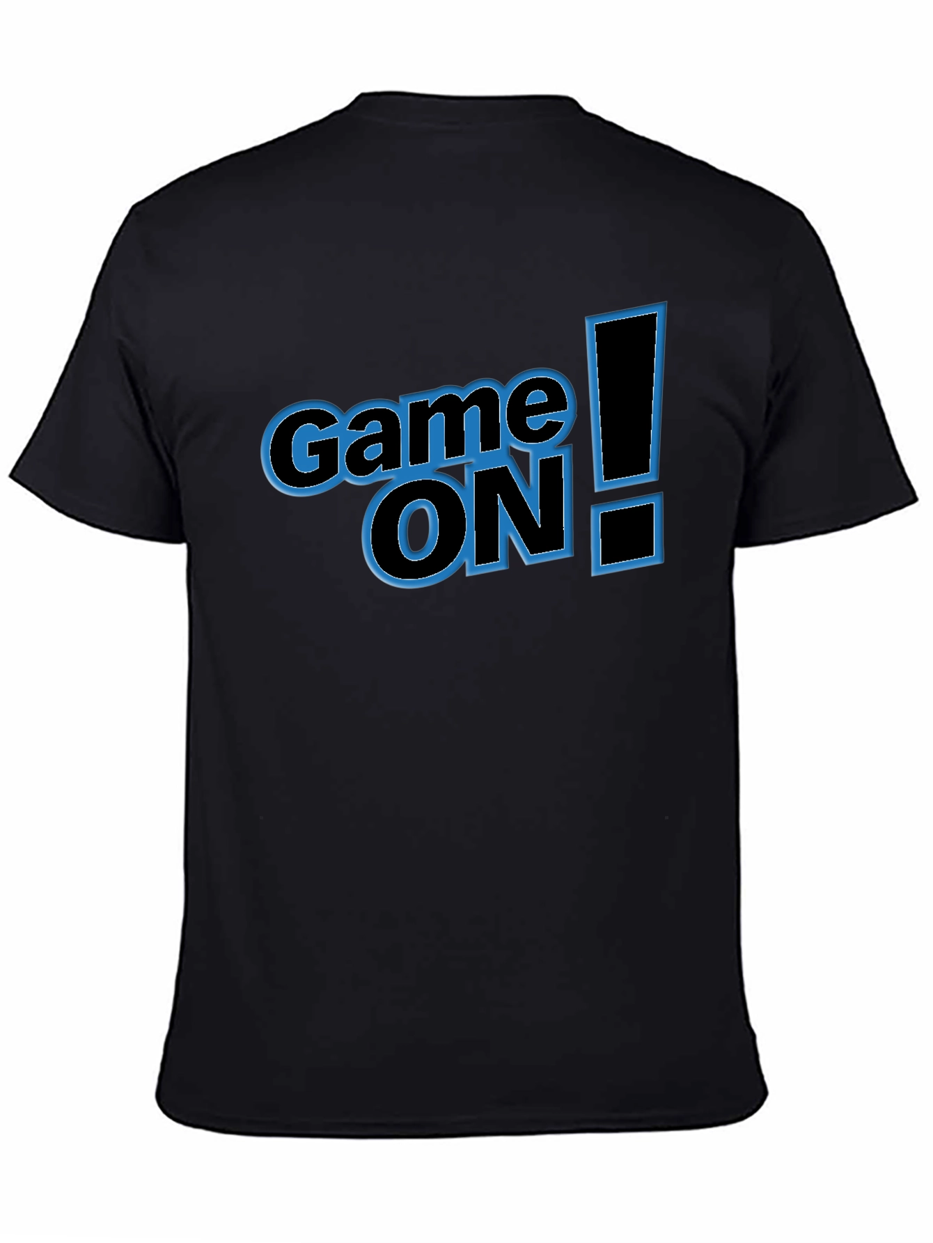 Game On! Graphic Print Mens Black T-Shirt