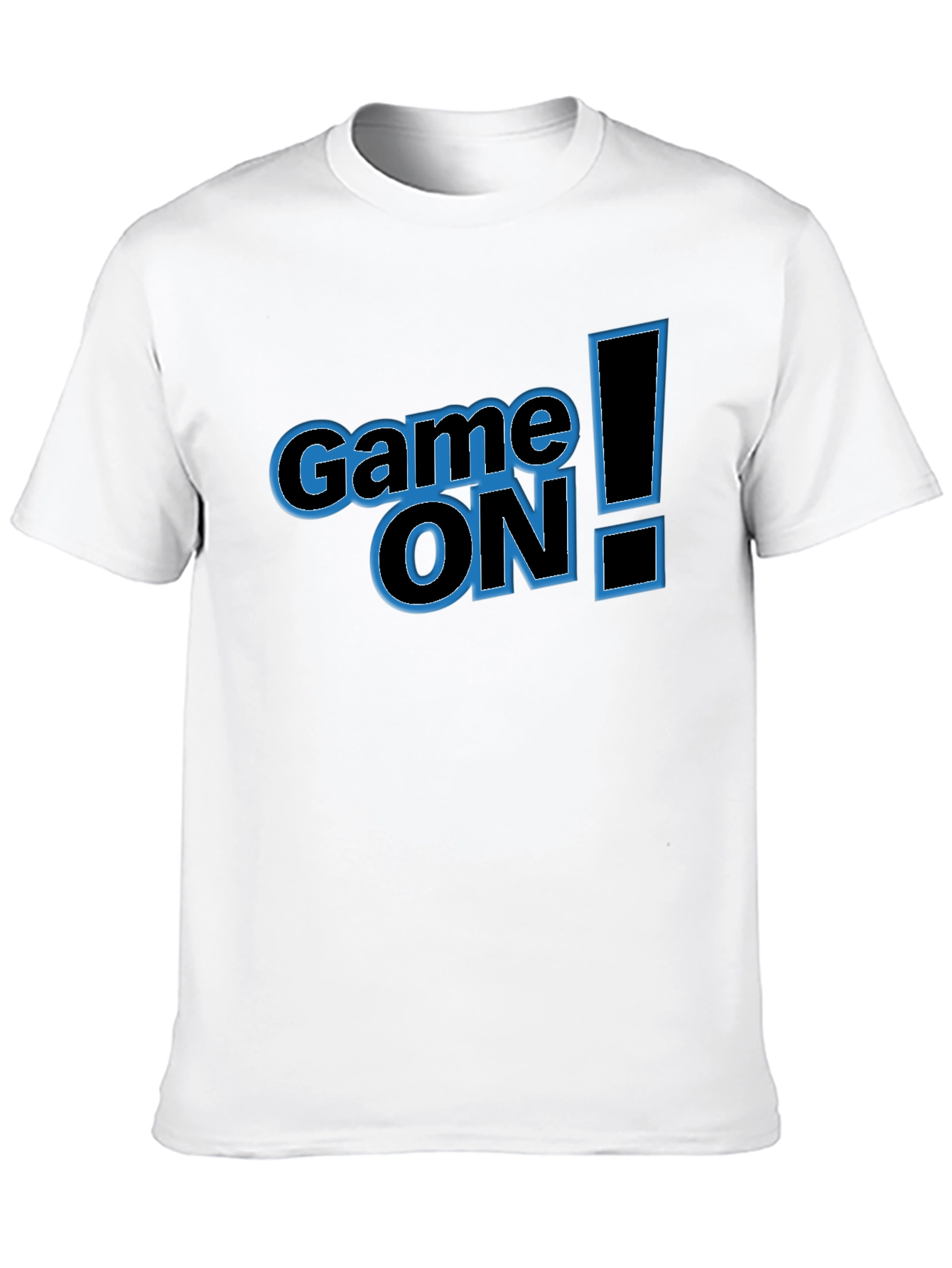 Game On! Graphic Print Mens Black T-Shirt