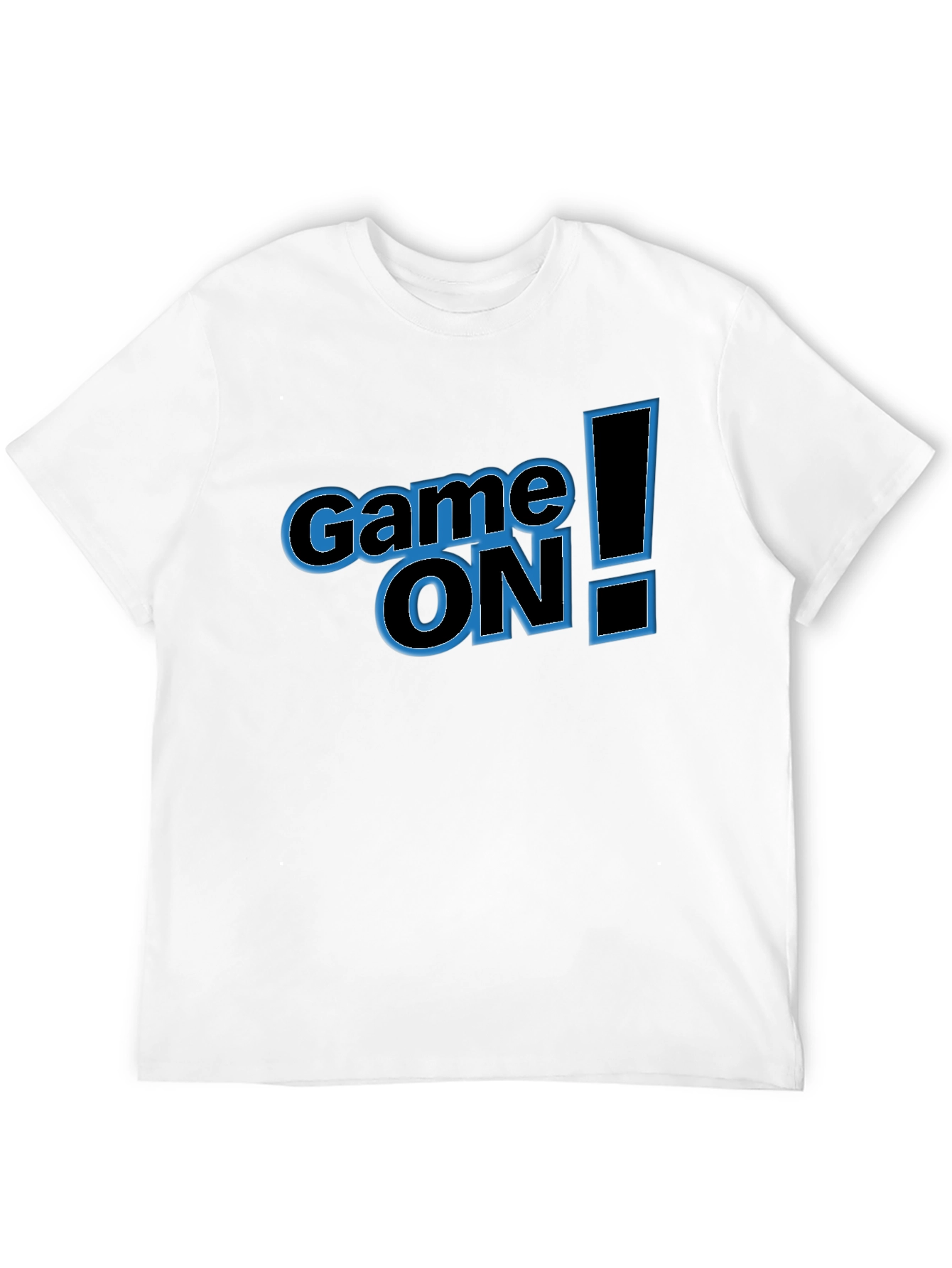 Game On! Graphic Print Mens Black T-Shirt