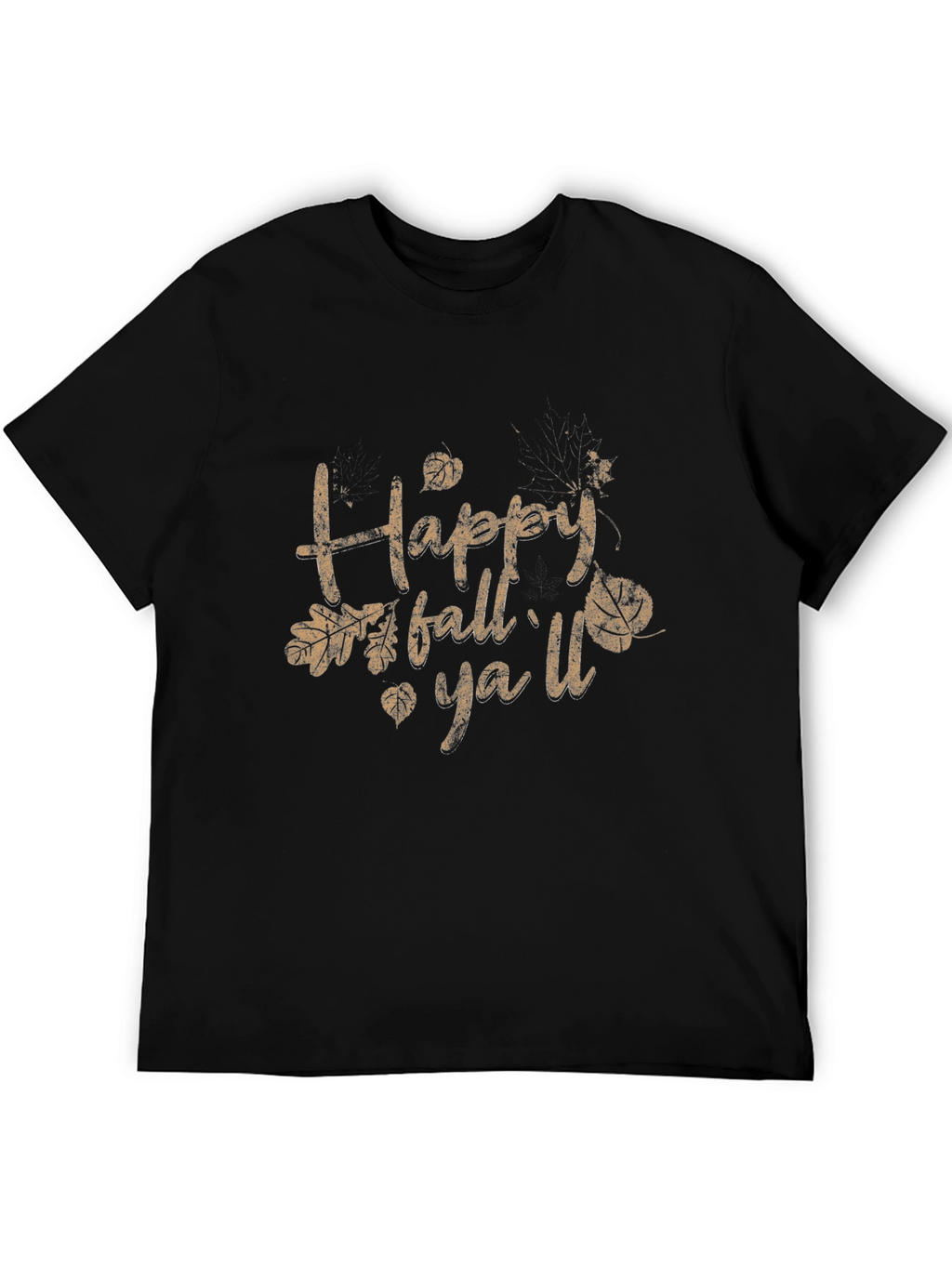 Happy Fall Yall T-Shirt - Black