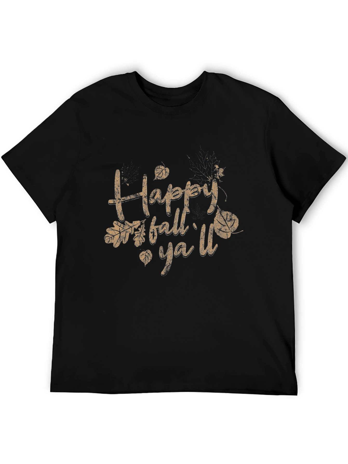 Happy Fall Yall T-Shirt - Black