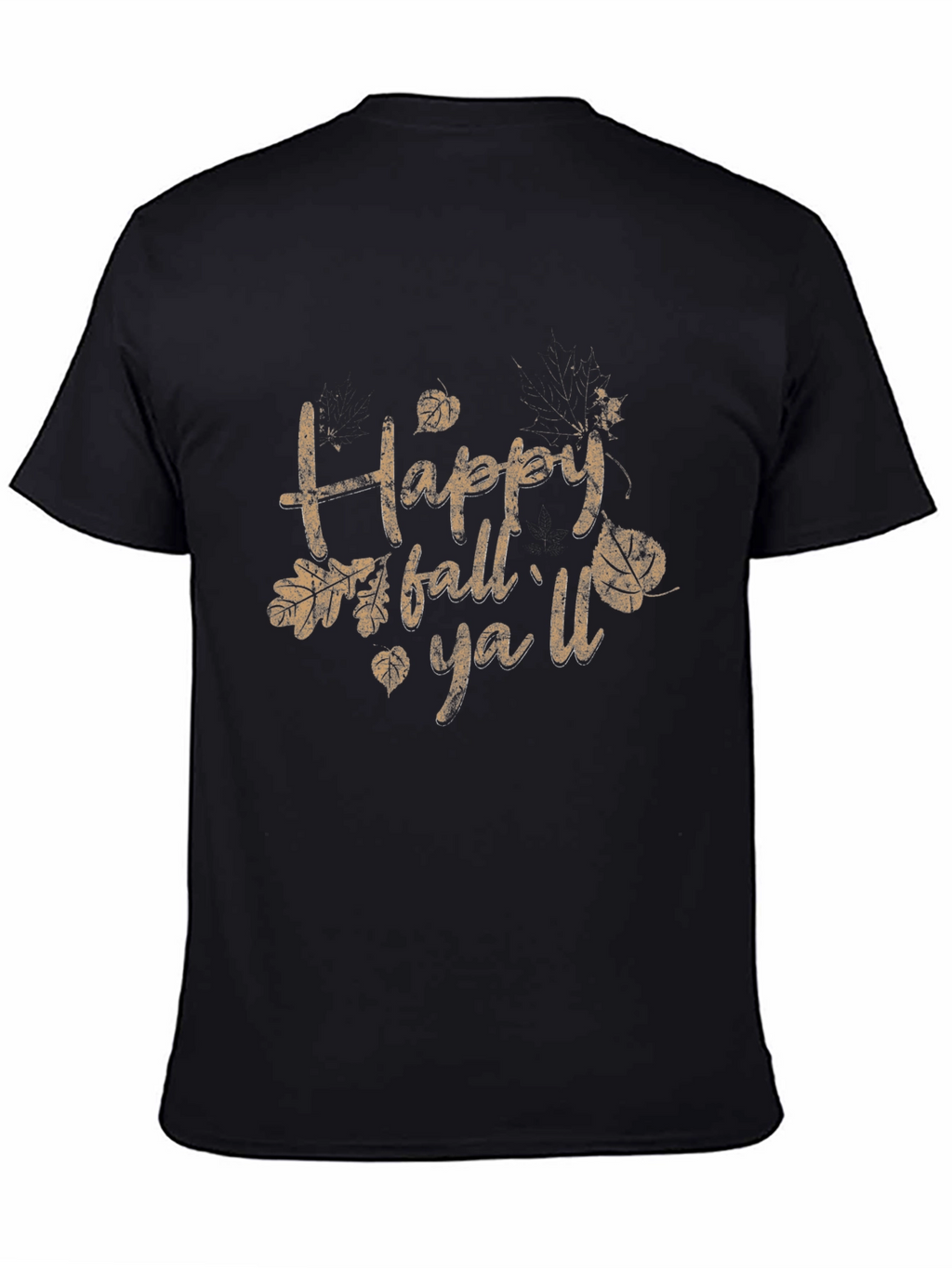 Happy Fall Yall T-Shirt - Black
