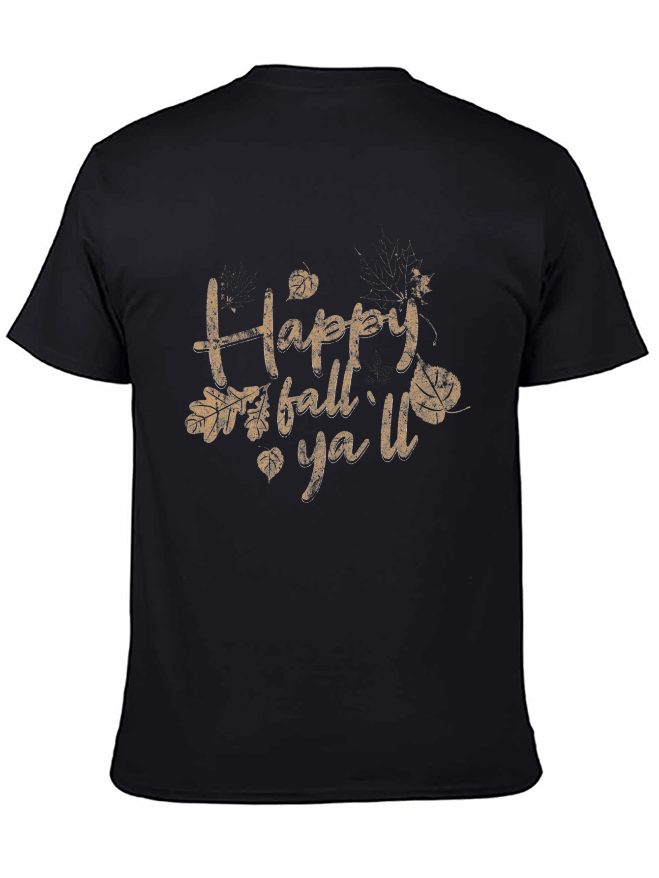 Happy Fall Yall T-Shirt - Black