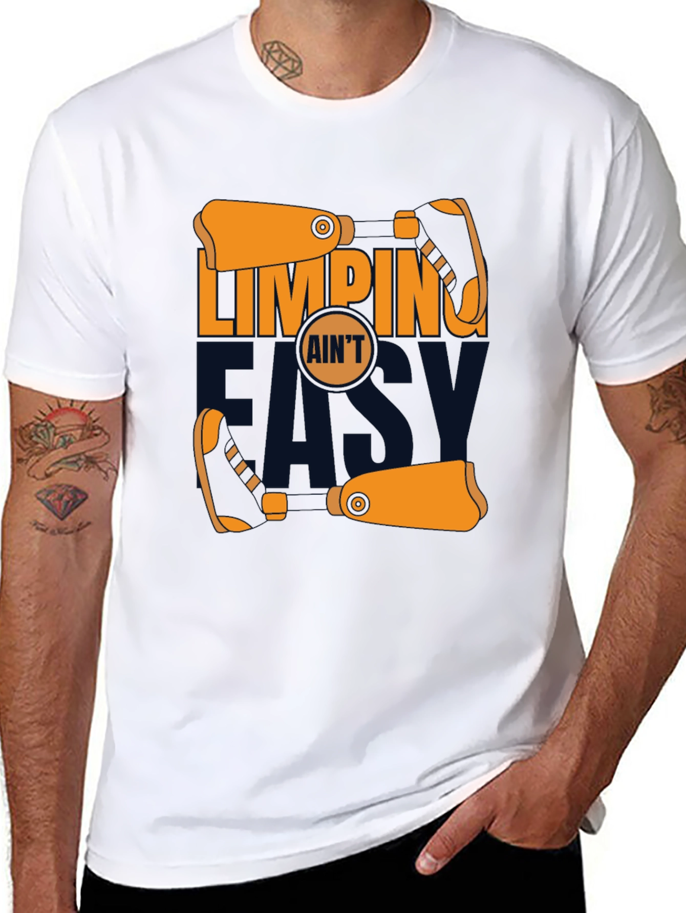 Limping Aint Easy Graphic Tee