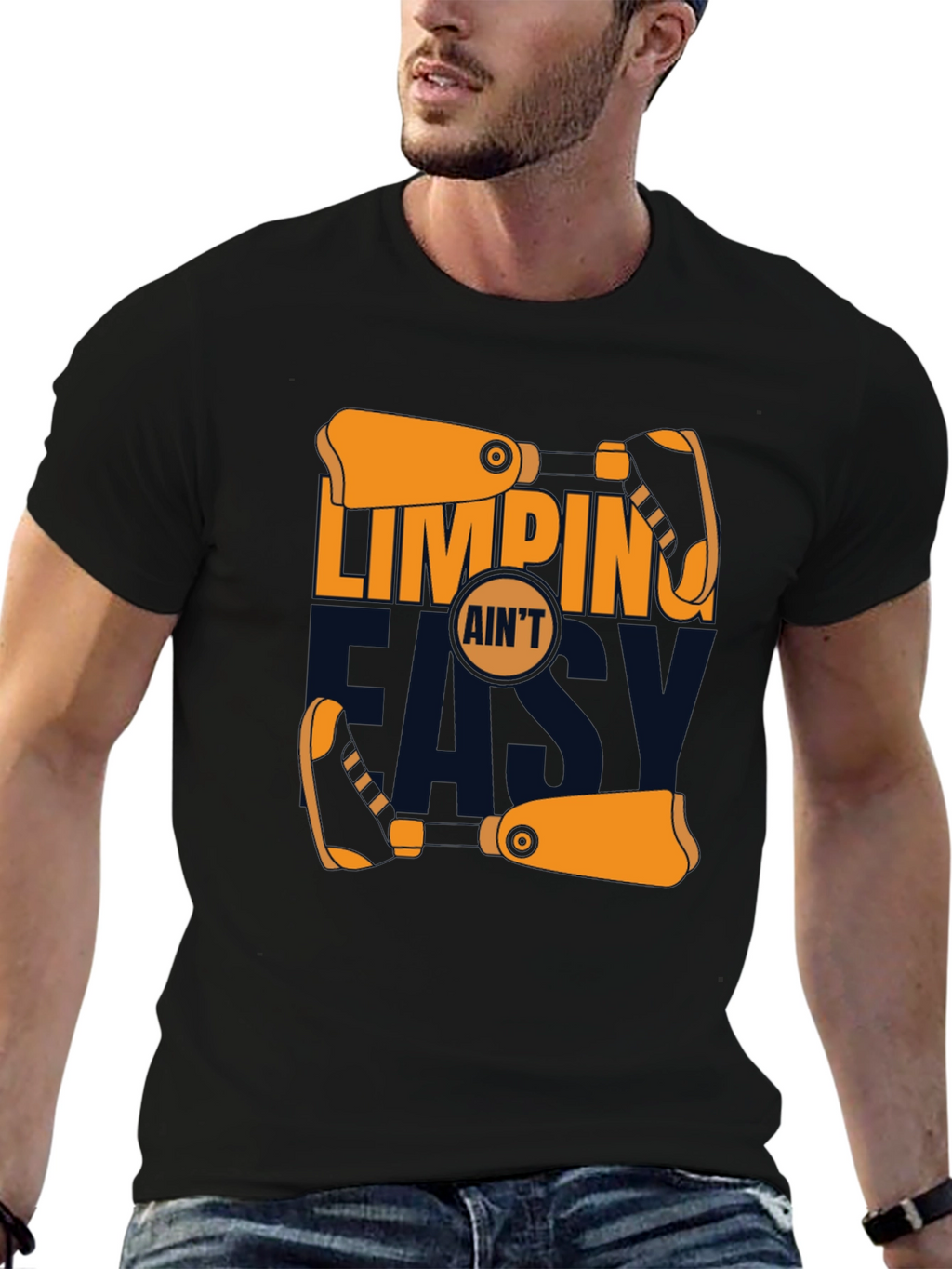 Limping Aint Easy Graphic Tee