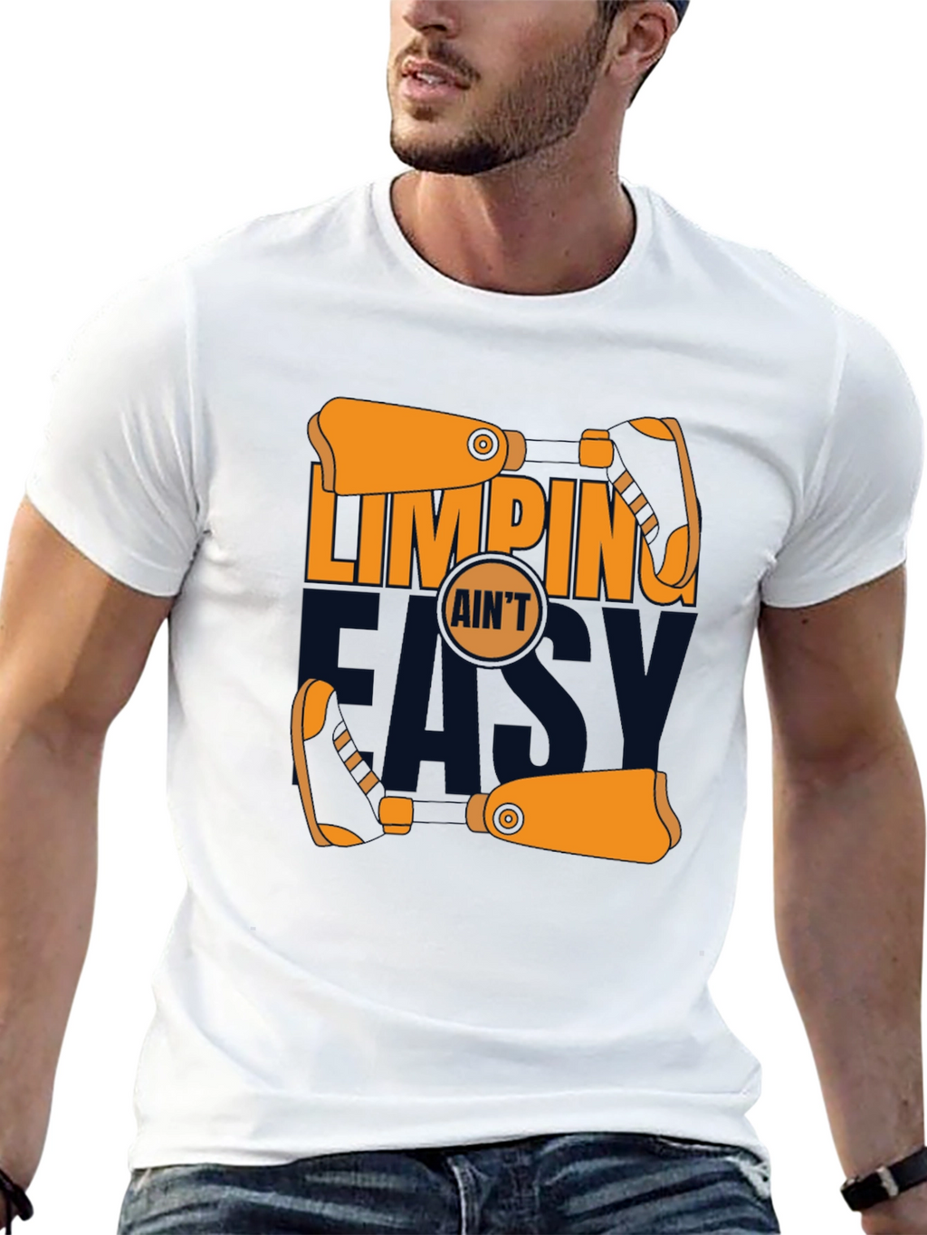 Limping Aint Easy Graphic Tee