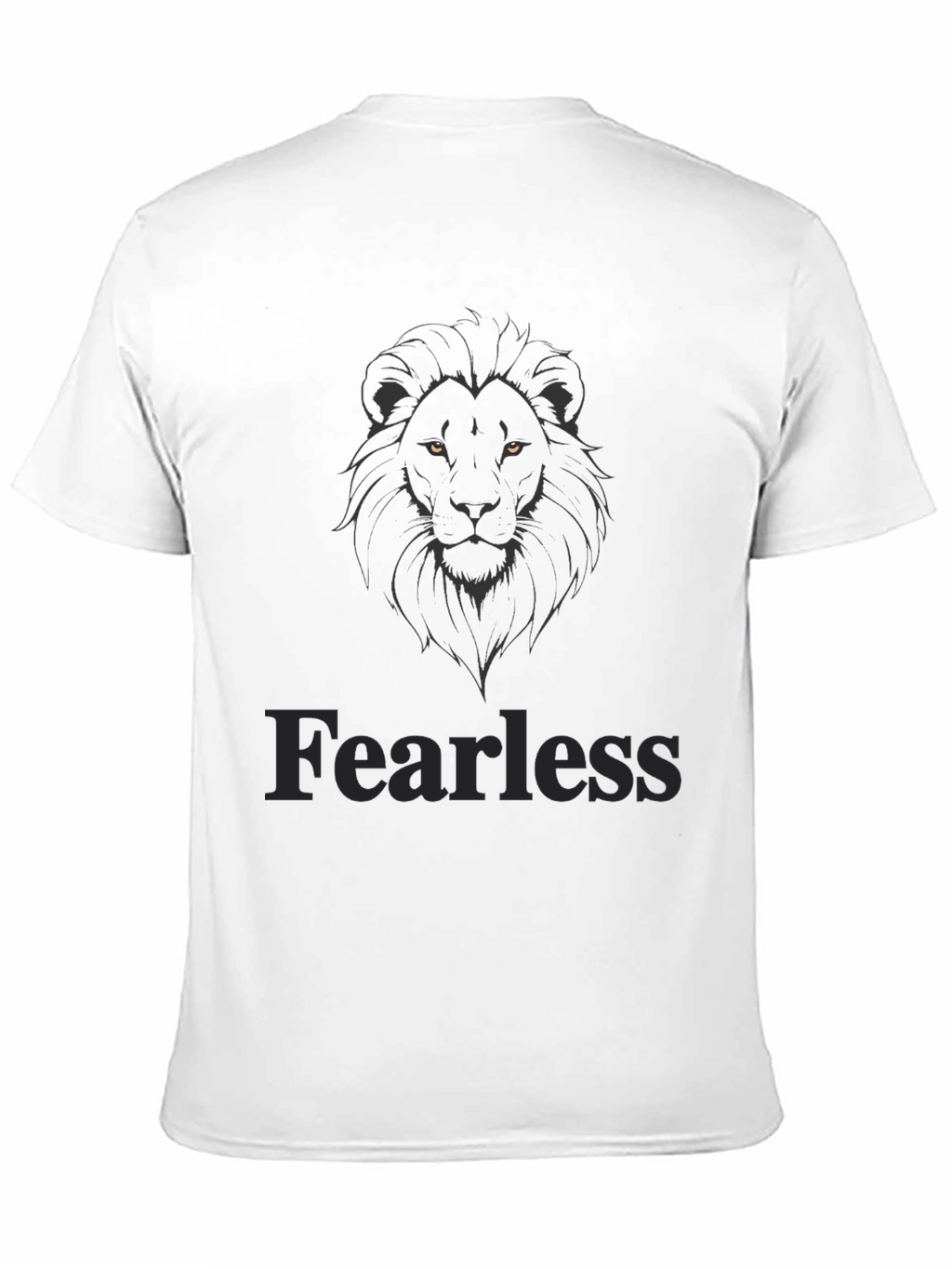 Fearless Lion Graphic Tee - Mens Black T-Shirt
