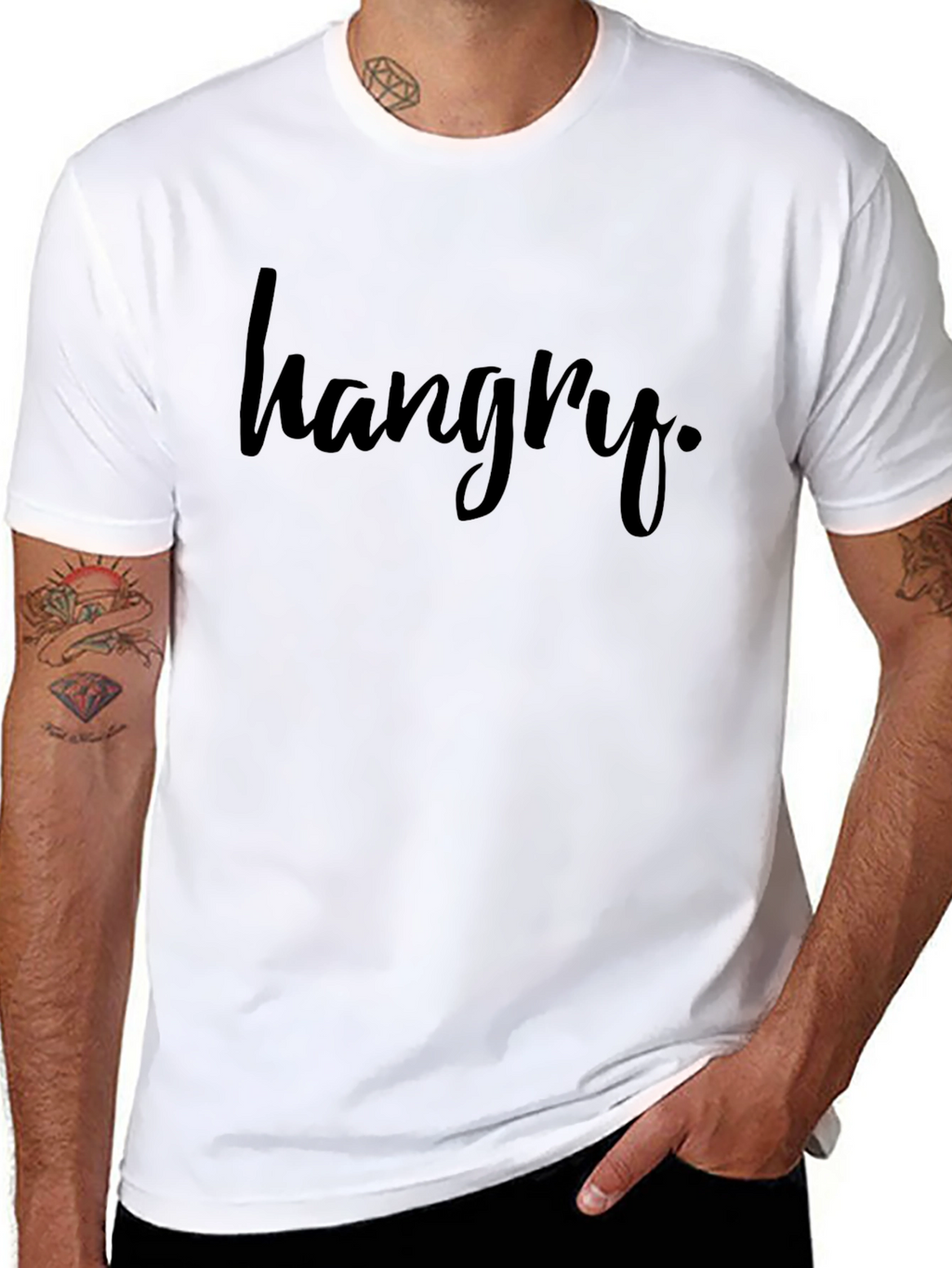 Hangry Black Graphic Tee