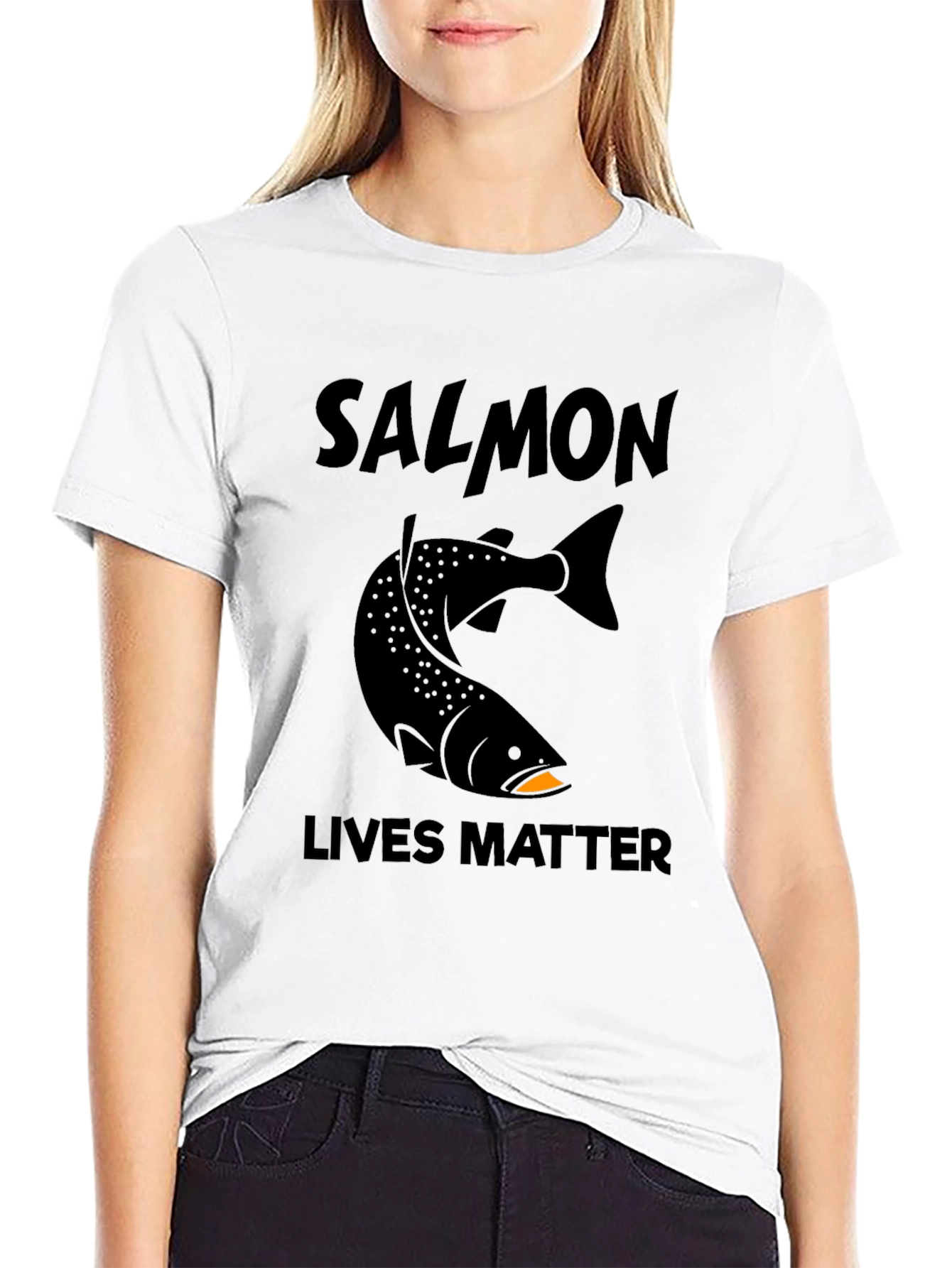 Salmon Lives Matter Graphic T-Shirt