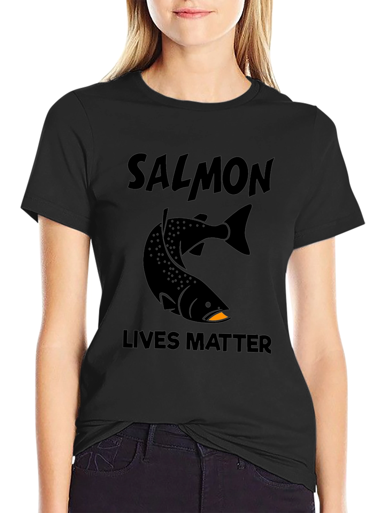 Salmon Lives Matter Graphic T-Shirt