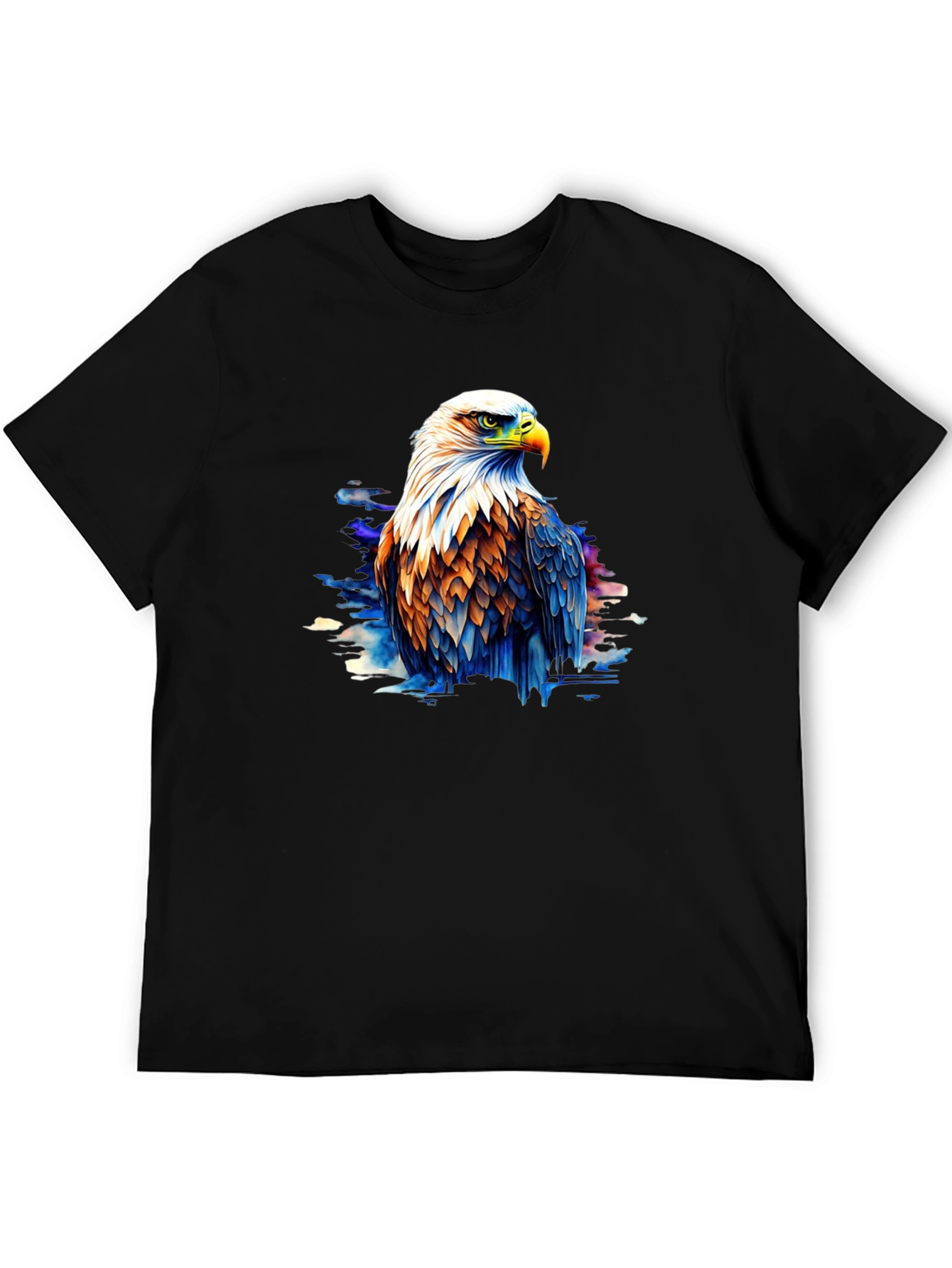 Eagle Graphic Black T-Shirt for Men