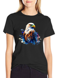 Eagle Graphic Black T-Shirt for Men
