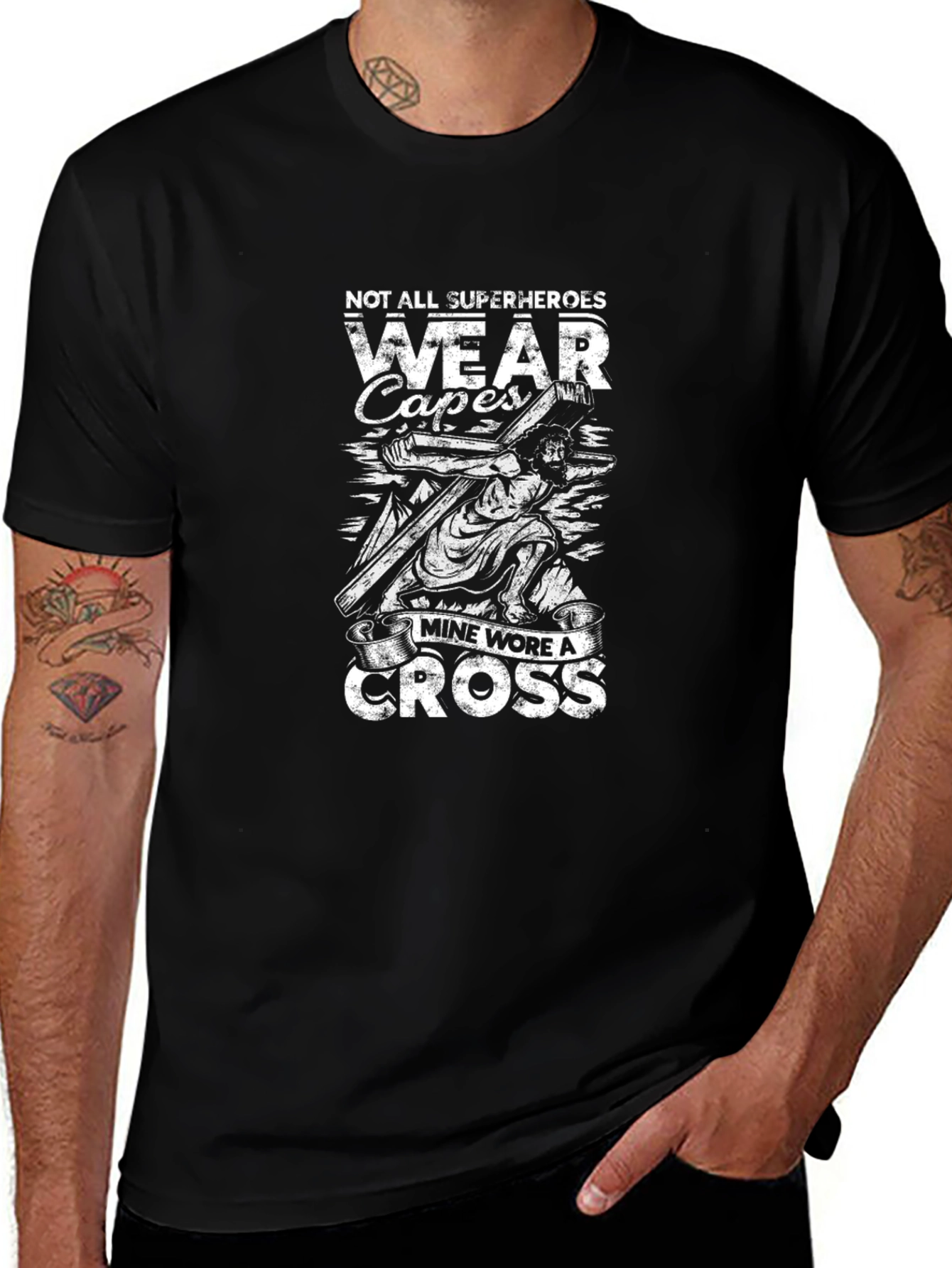 Faith-Inspired T-Shirt: Not All Superheroes Wear Capes