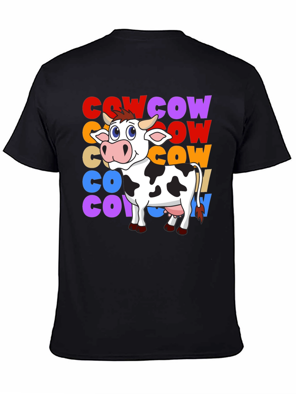 Cow Graphic T-Shirt - Fun Animal Tee