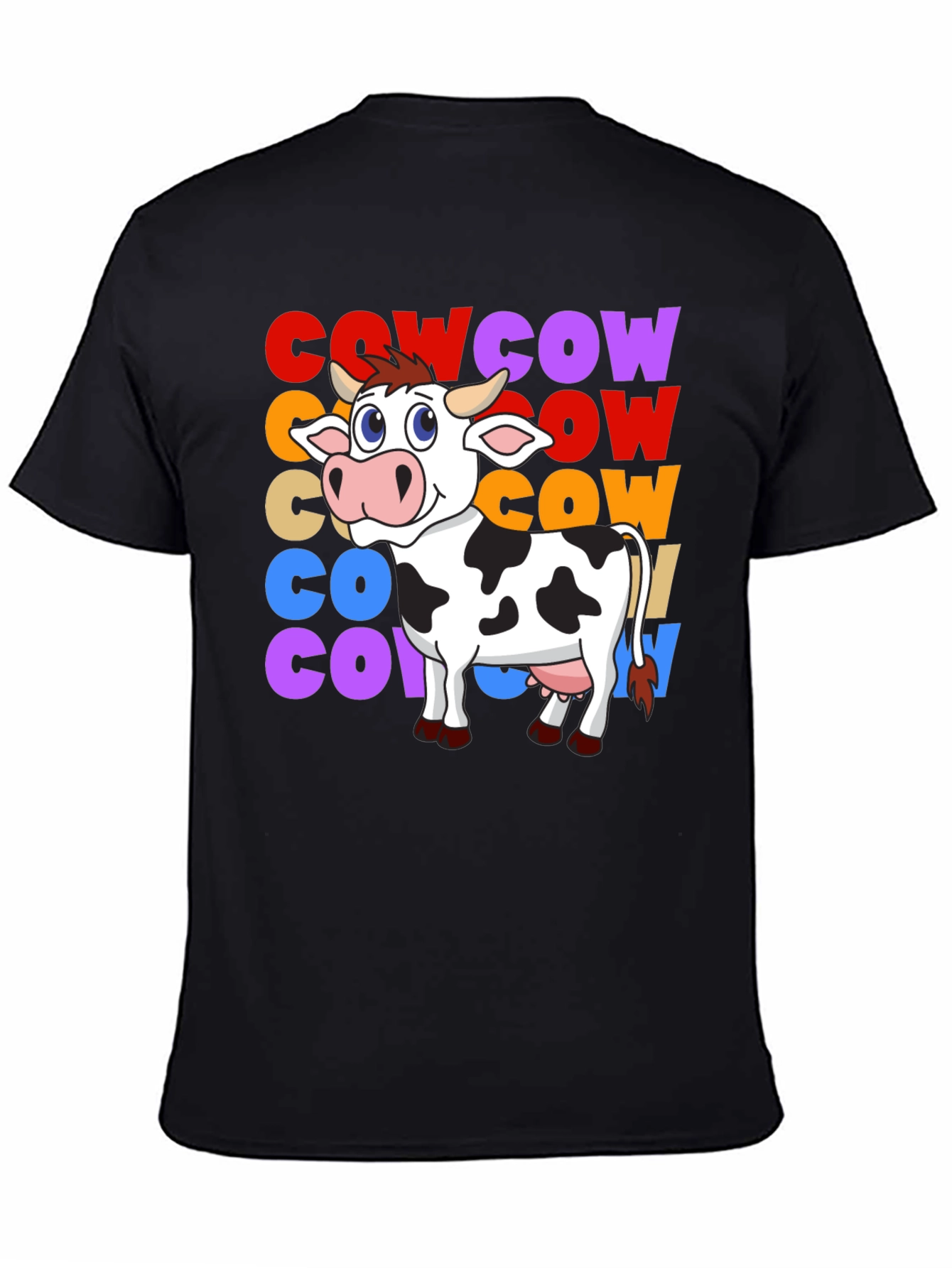 Cow Graphic T-Shirt - Fun Animal Tee