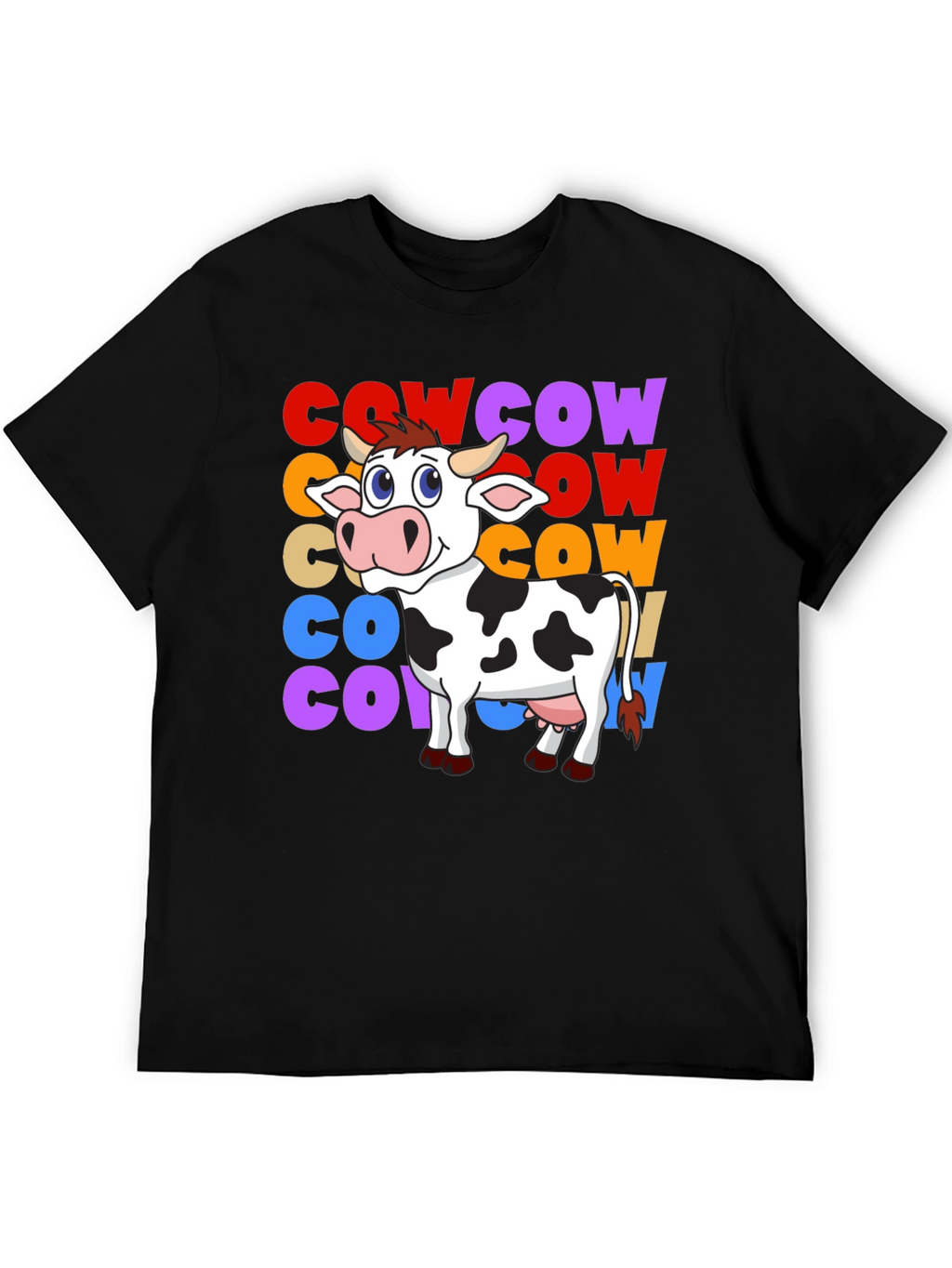 Cow Graphic T-Shirt - Fun Animal Tee