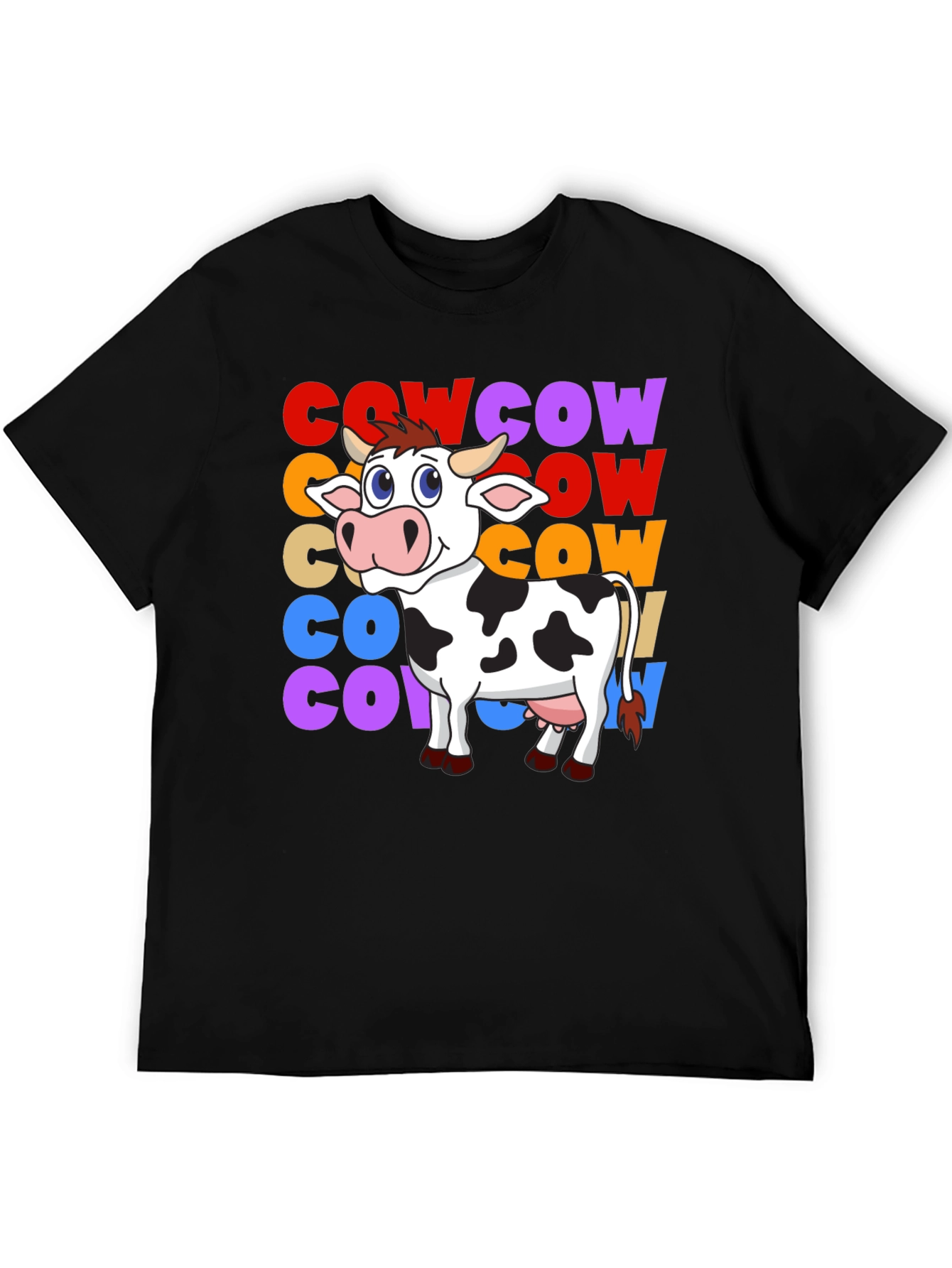Cow Graphic T-Shirt - Fun Animal Tee