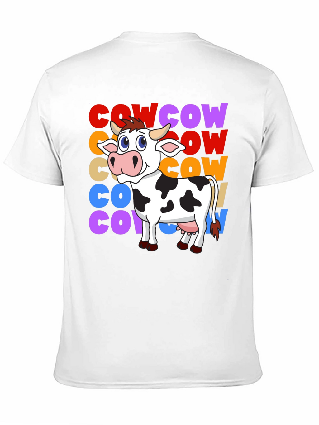 Cow Graphic T-Shirt - Fun Animal Tee