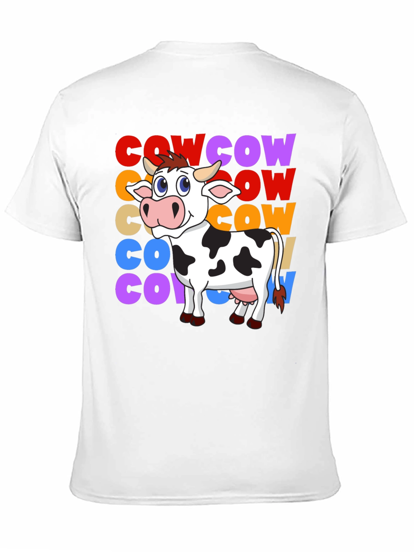 Cow Graphic T-Shirt - Fun Animal Tee