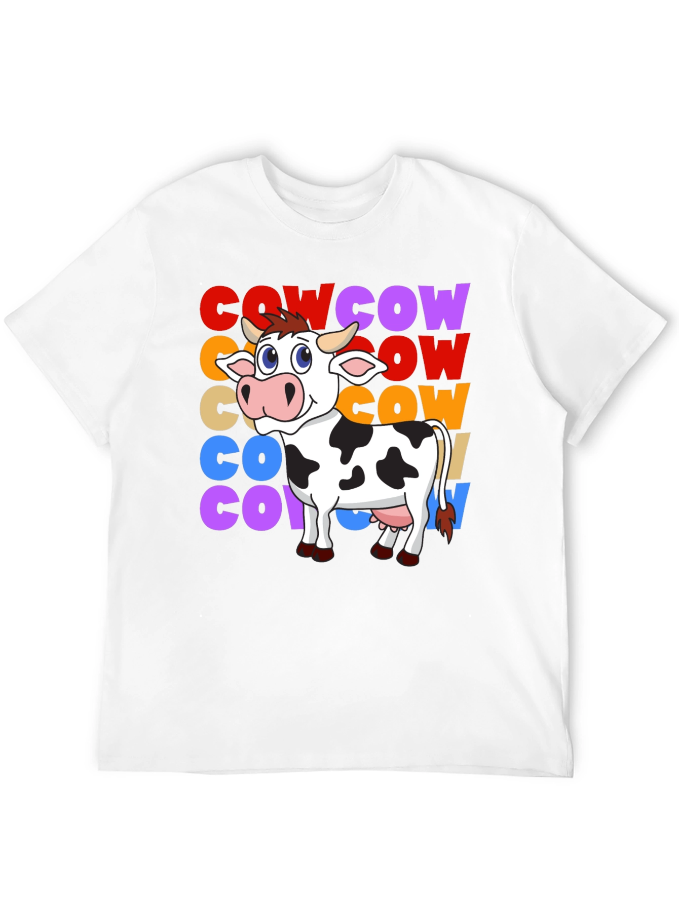 Cow Graphic T-Shirt - Fun Animal Tee