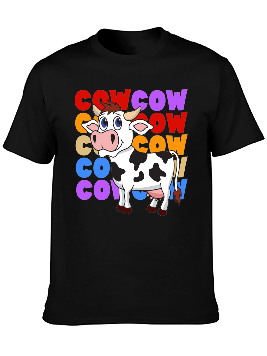 Cow Graphic T-Shirt - Fun Animal Tee