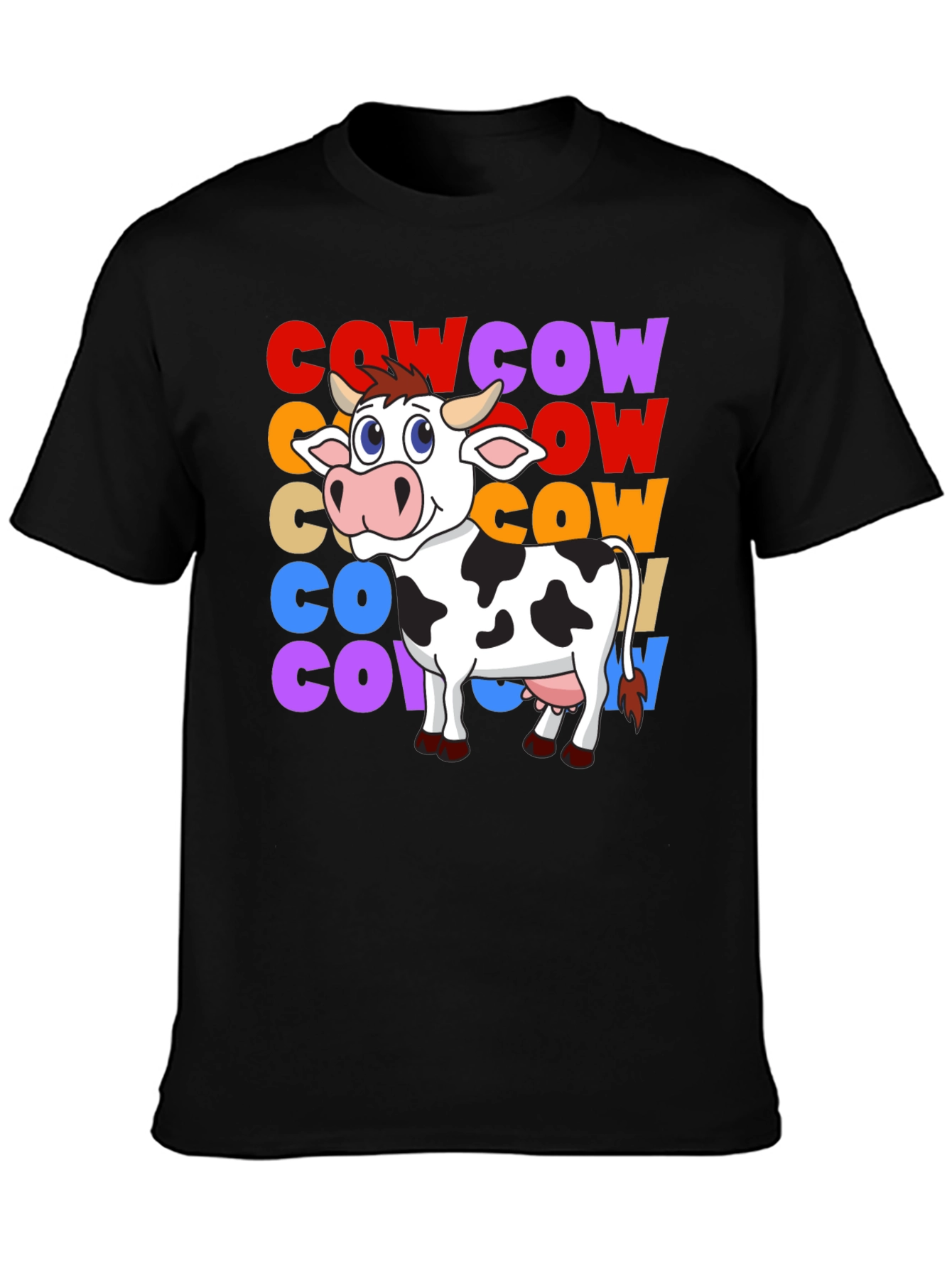 Cow Graphic T-Shirt - Fun Animal Tee