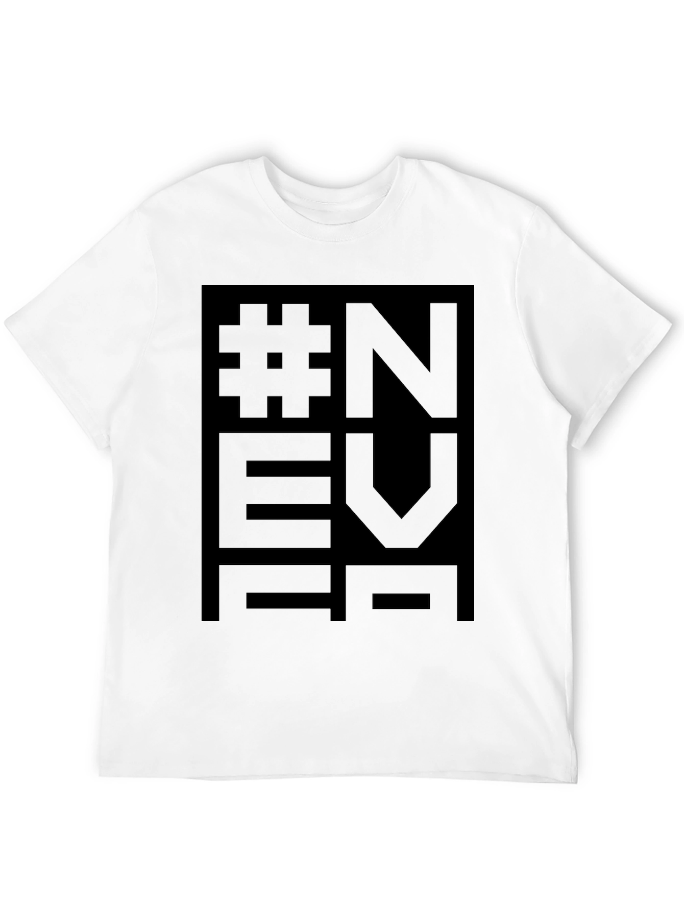 NEVER Black Graphic Tee - Modern Streetwear