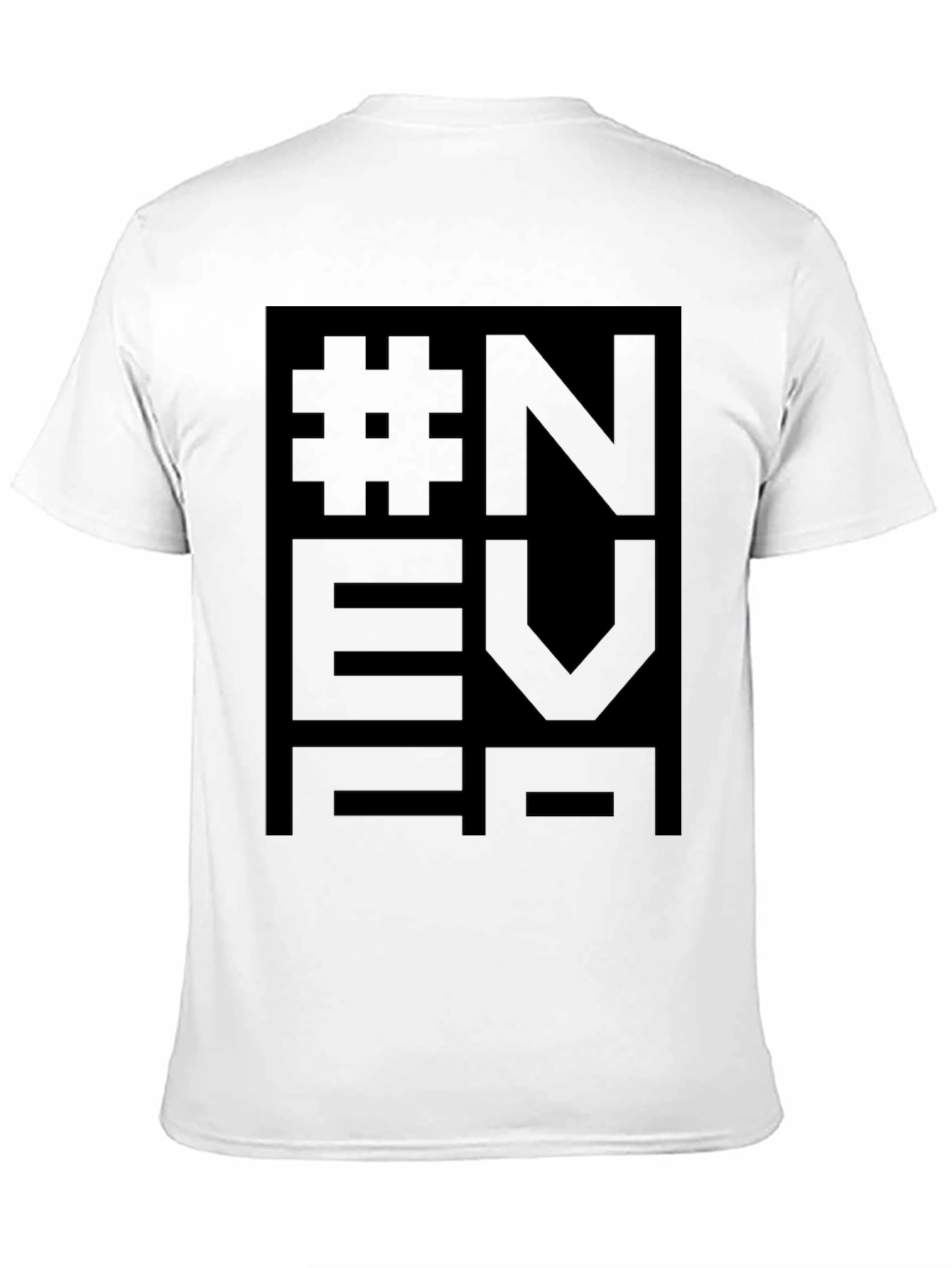 NEVER Black Graphic Tee - Modern Streetwear