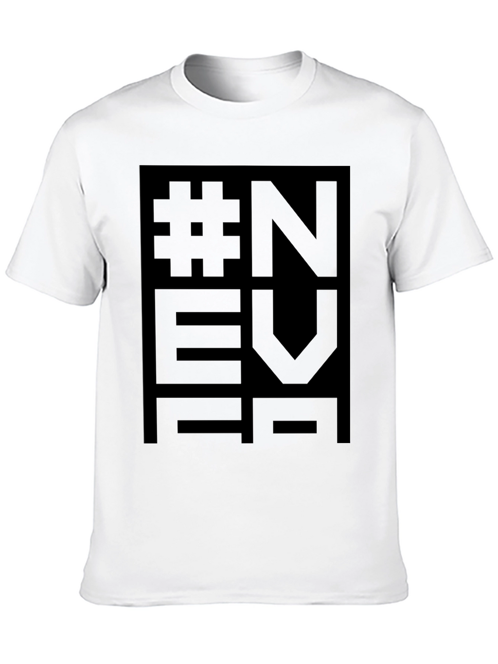 NEVER Black Graphic Tee - Modern Streetwear