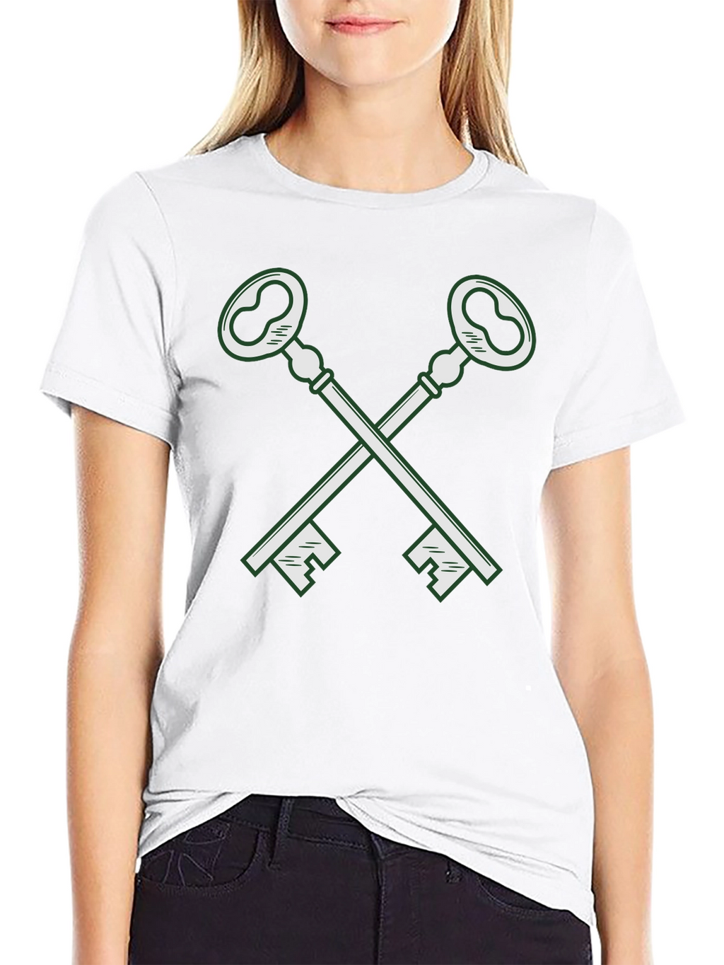 Crossed Keys Graphic Tee - Classic Cool