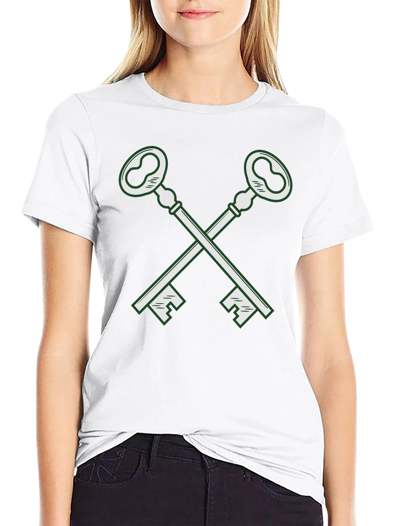 Crossed Keys Graphic Tee - Classic Cool