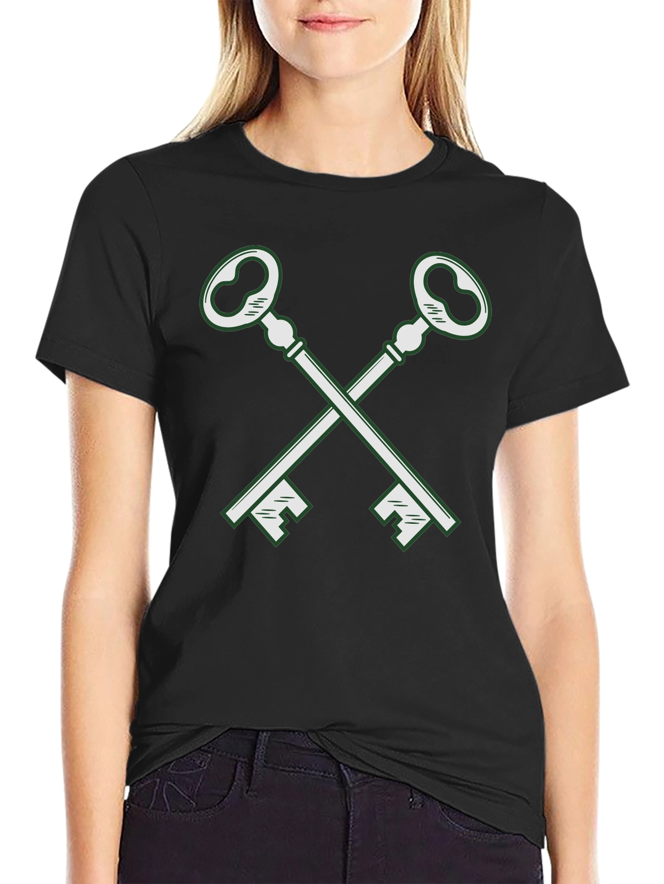 Crossed Keys Graphic Tee - Classic Cool
