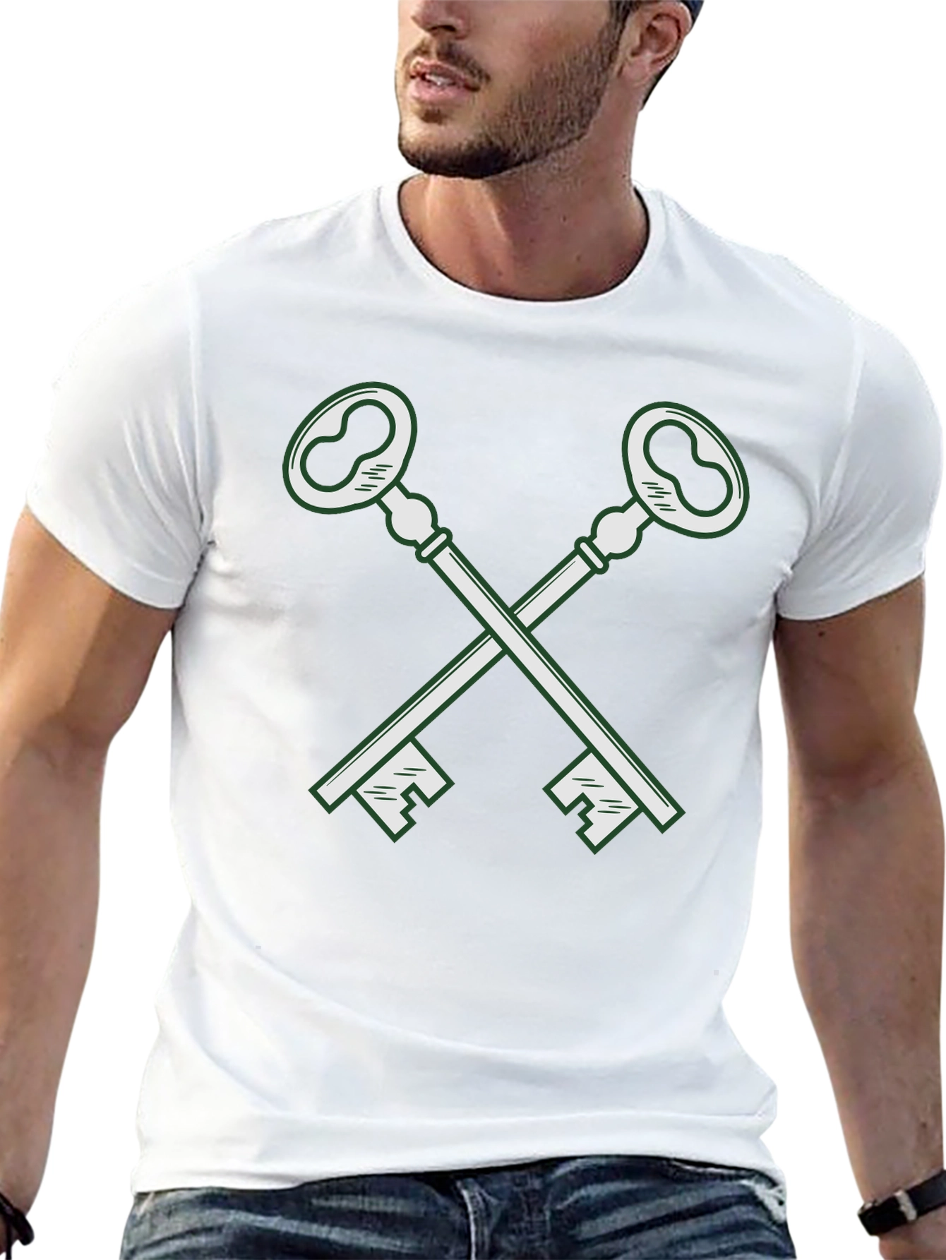 Crossed Keys Graphic Tee - Classic Cool