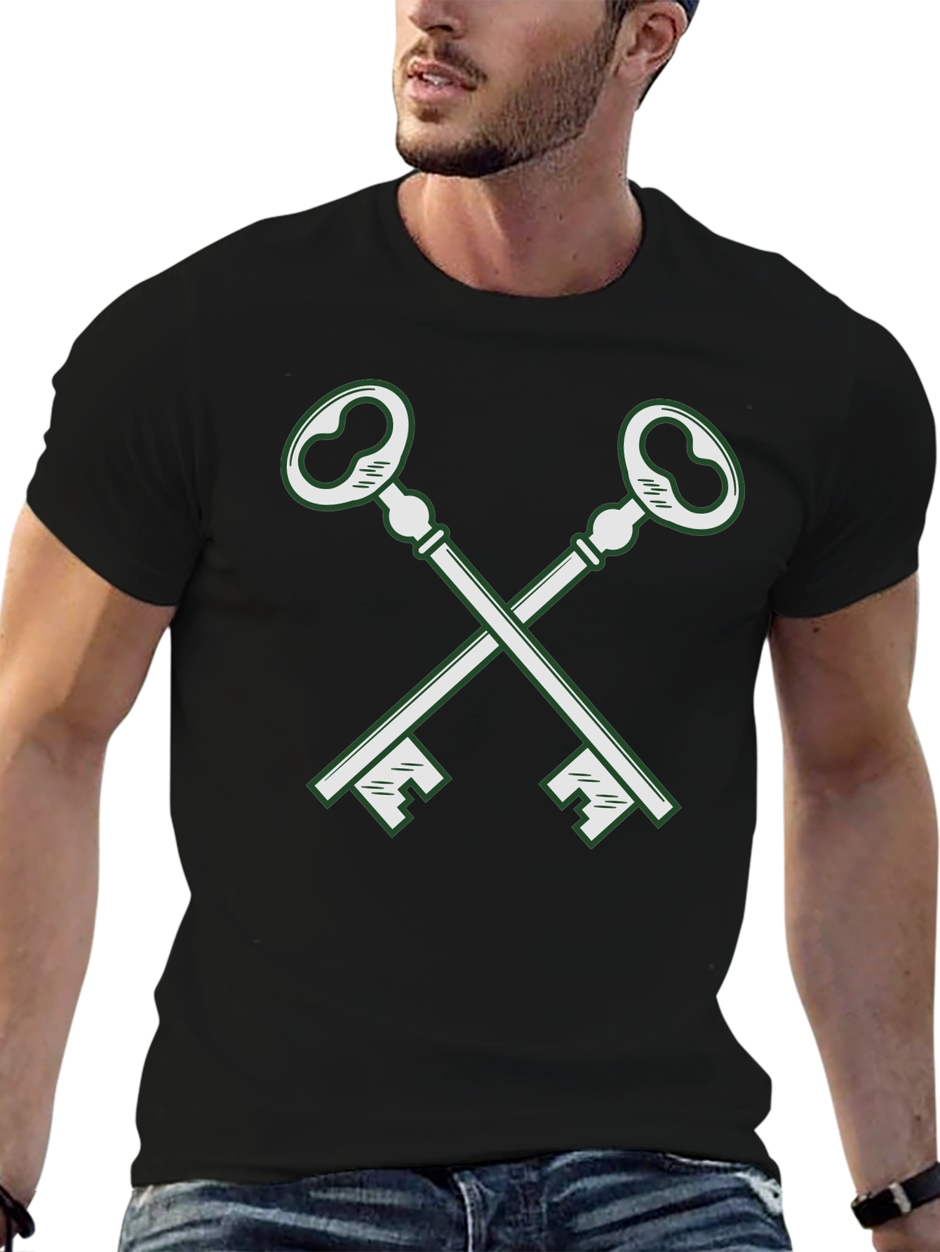Crossed Keys Graphic Tee - Classic Cool