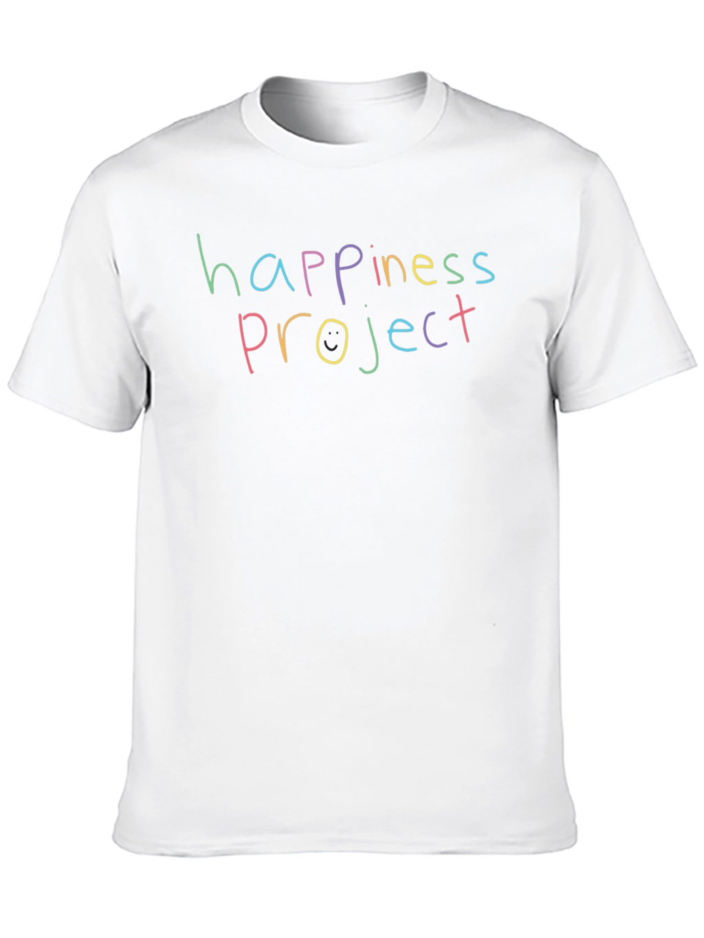 Happiness Project Graphic Tee - Black Cotton Shirt