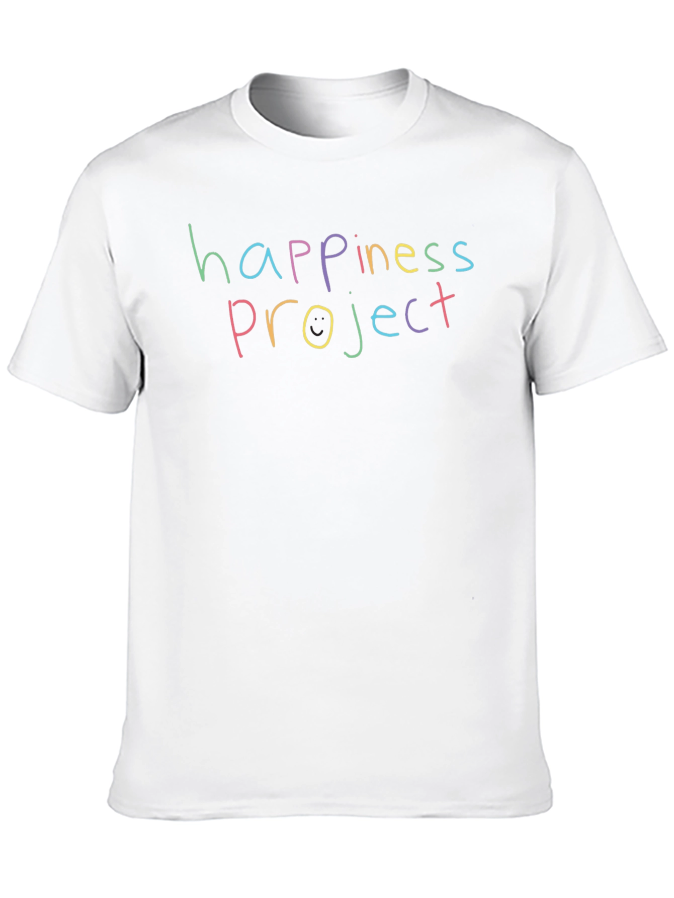 Happiness Project Graphic Tee - Black Cotton Shirt