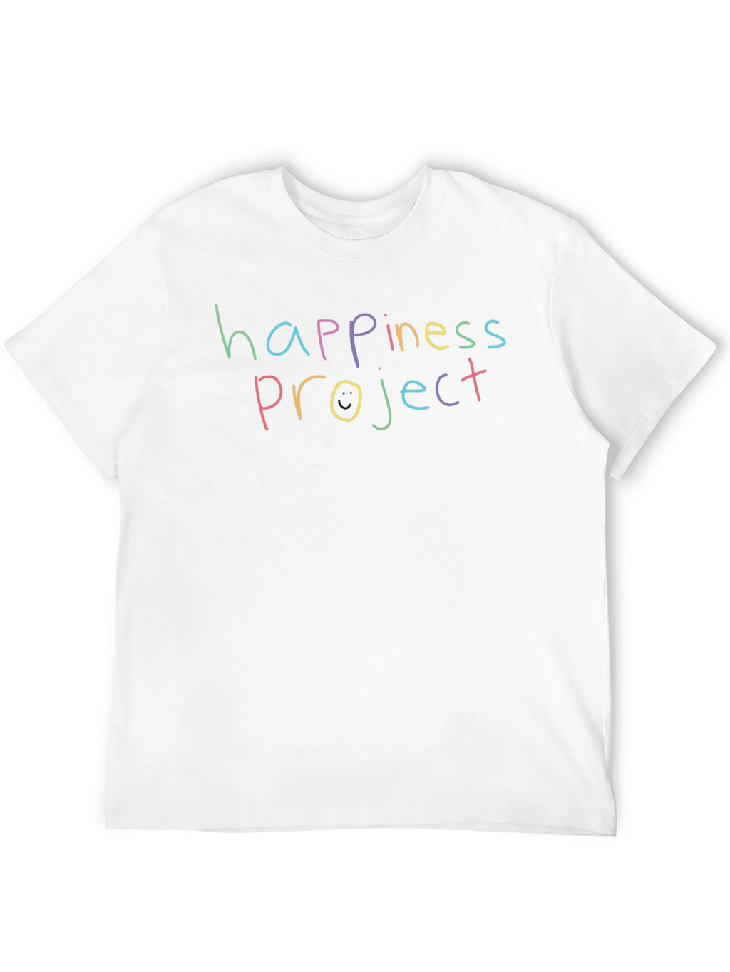 Happiness Project Graphic Tee - Black Cotton Shirt