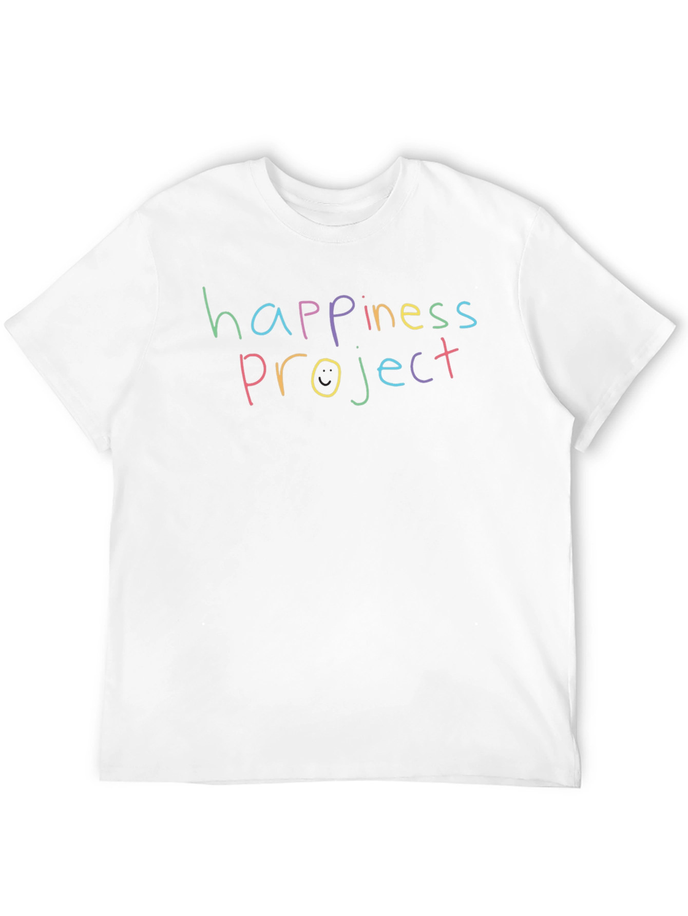 Happiness Project Graphic Tee - Black Cotton Shirt