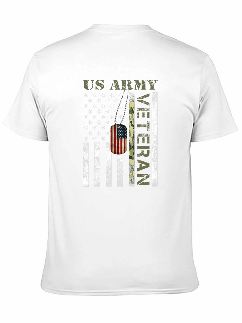 US Army Veteran American Flag T-Shirt