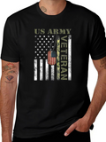 US Army Veteran American Flag T-Shirt