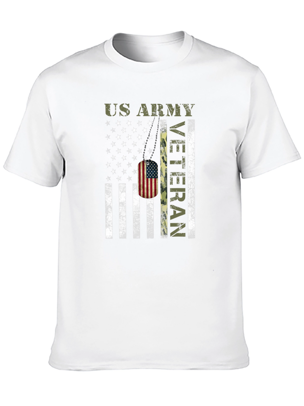 US Army Veteran American Flag T-Shirt