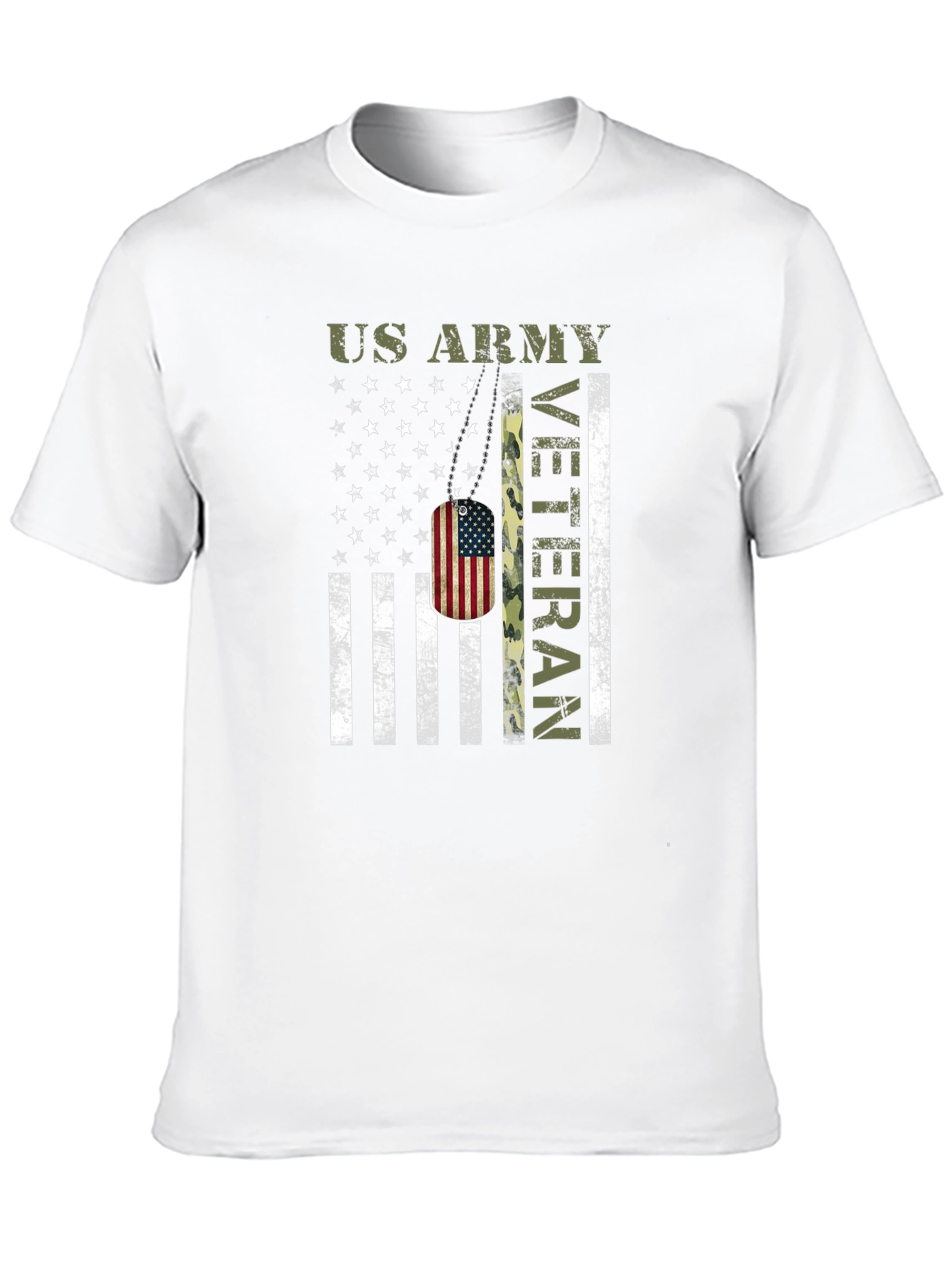 US Army Veteran American Flag T-Shirt