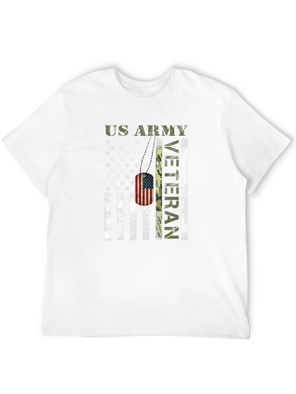 US Army Veteran American Flag T-Shirt