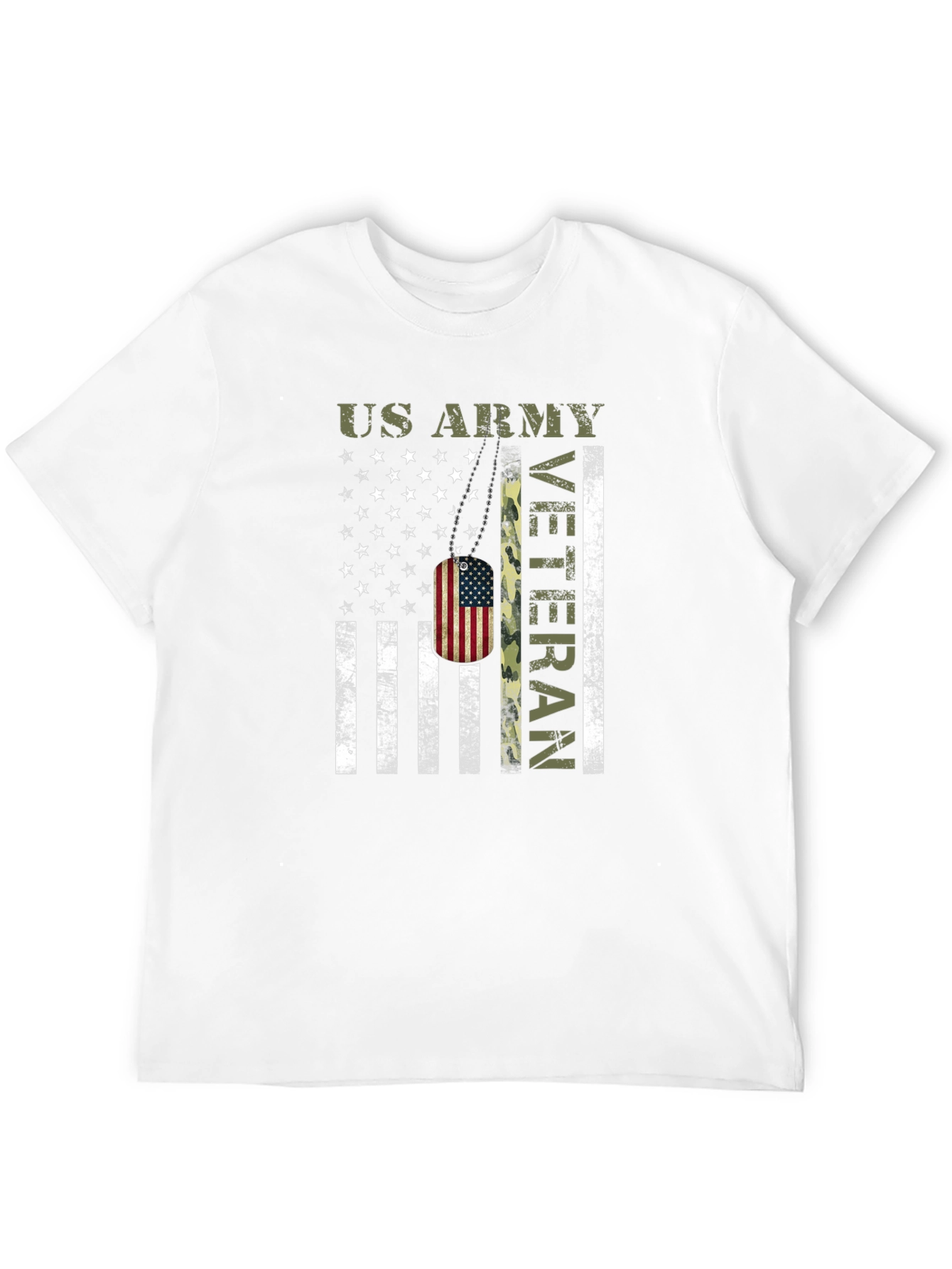 US Army Veteran American Flag T-Shirt