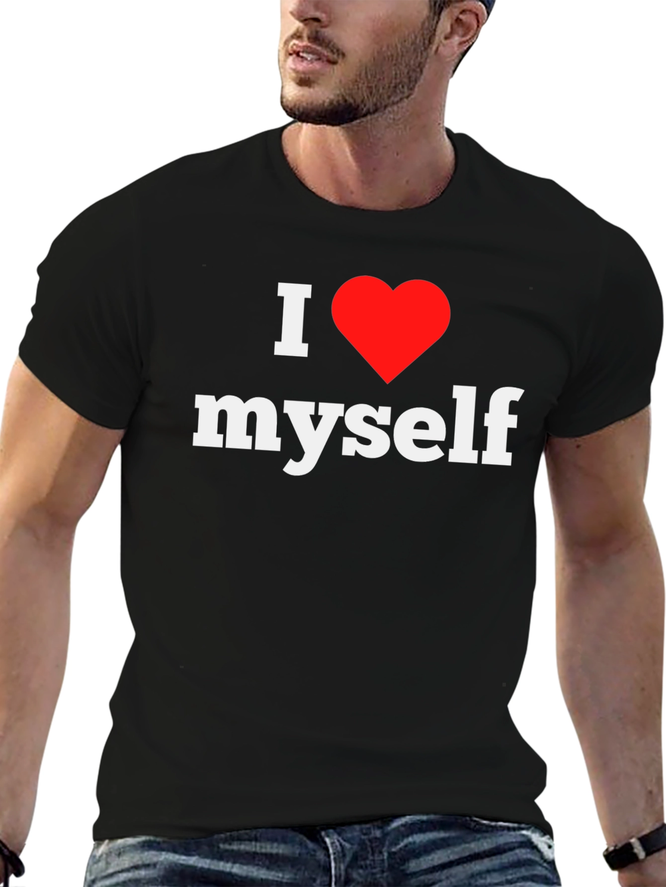 I Love Myself Tee - Black Graphic T-Shirt